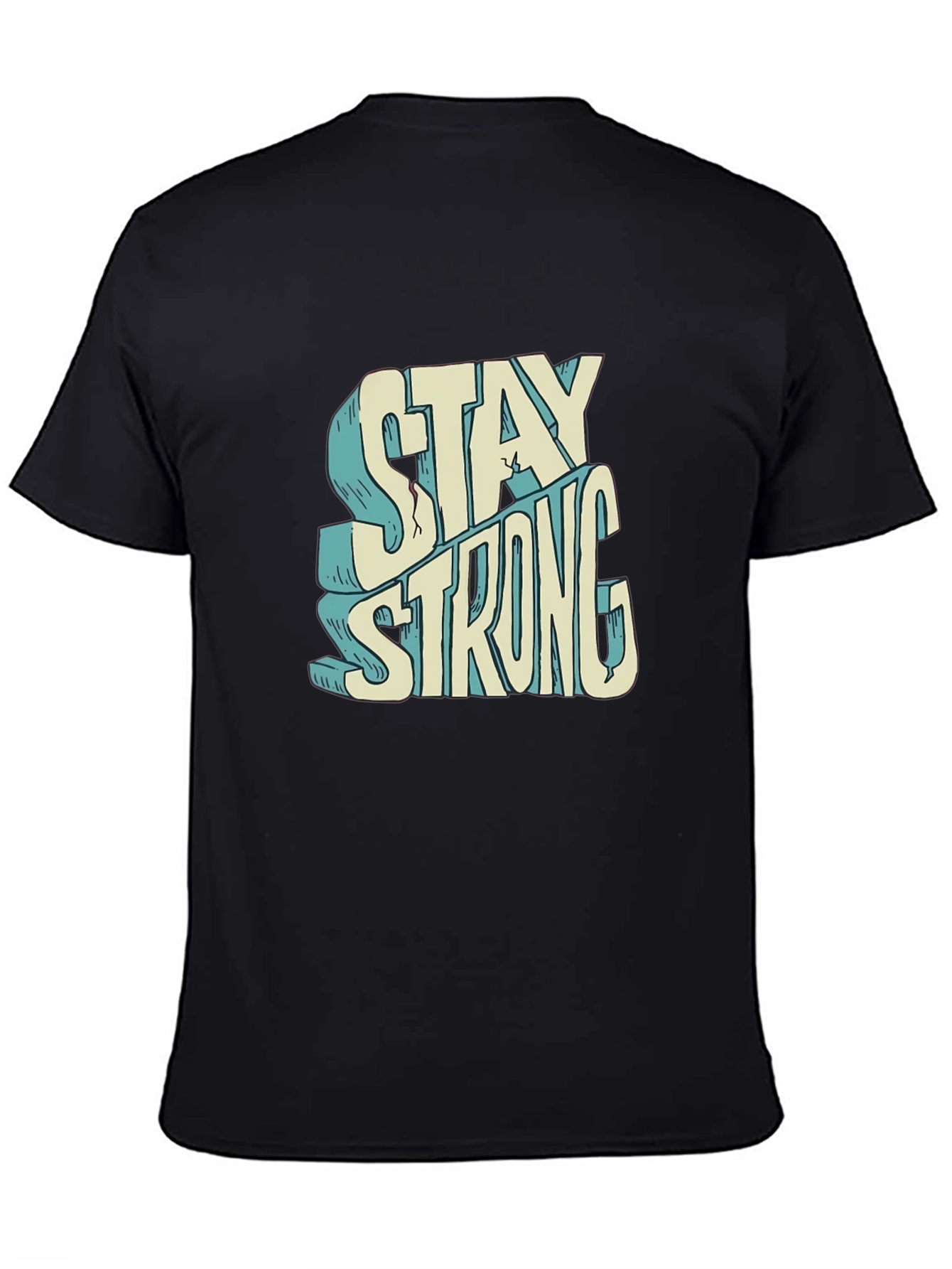 Stay Strong Graphic Tee - Black