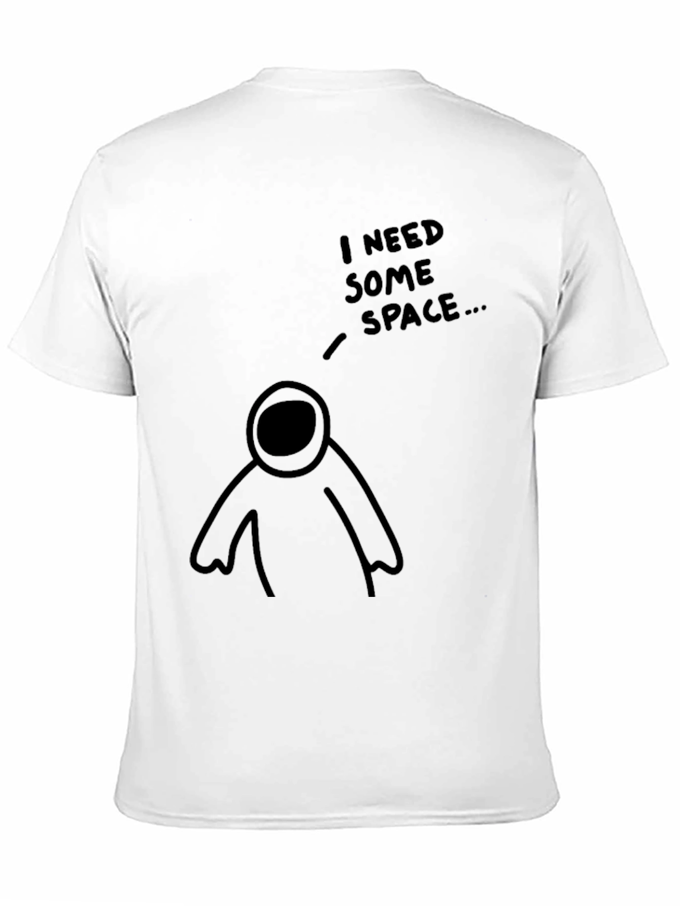 I Need Some Space T-Shirt - Black Graphic Tee