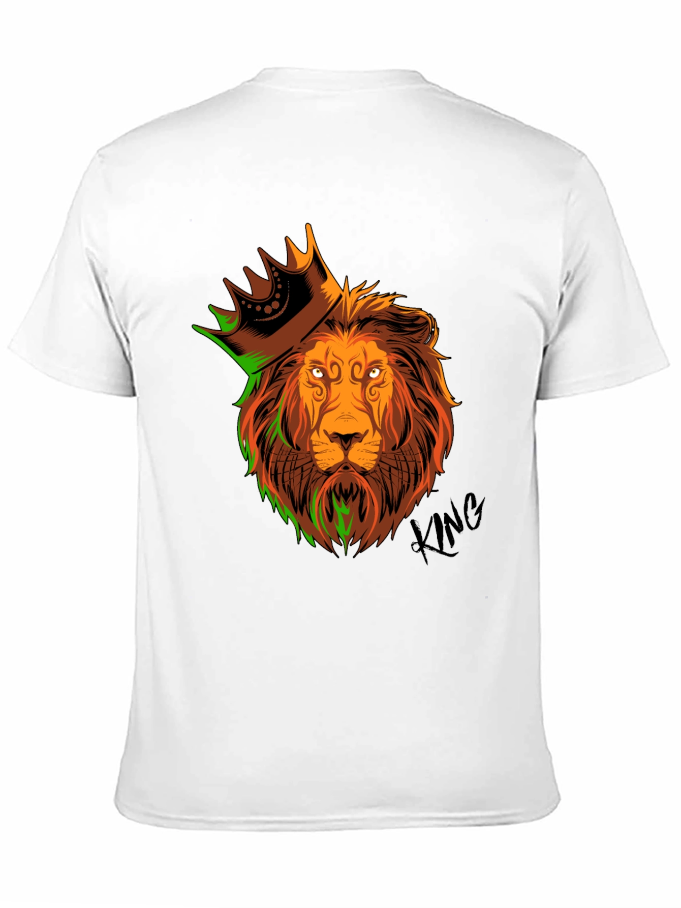 King Lion Graphic T-Shirt - Mens Black Tee