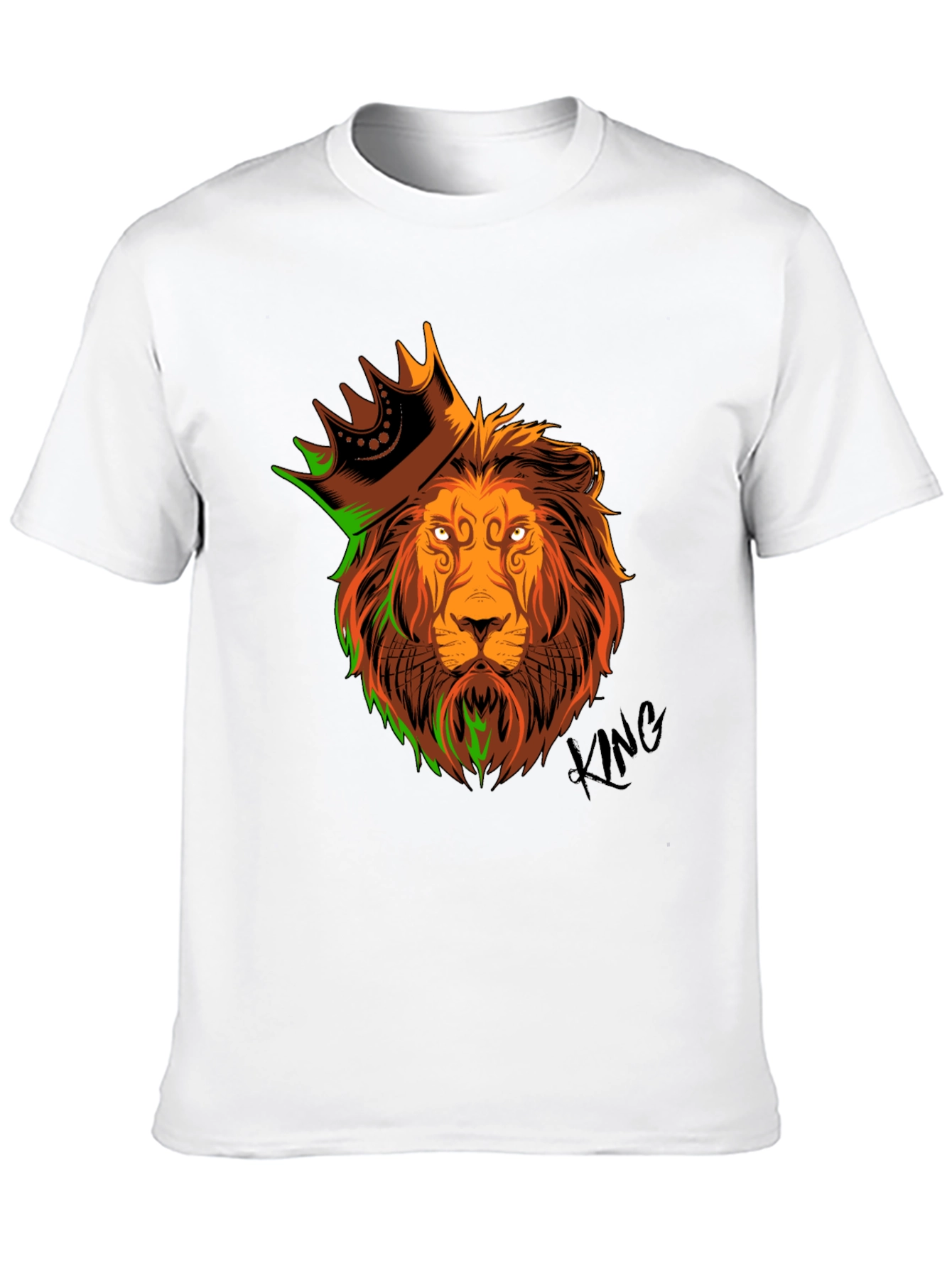 King Lion Graphic T-Shirt - Mens Black Tee