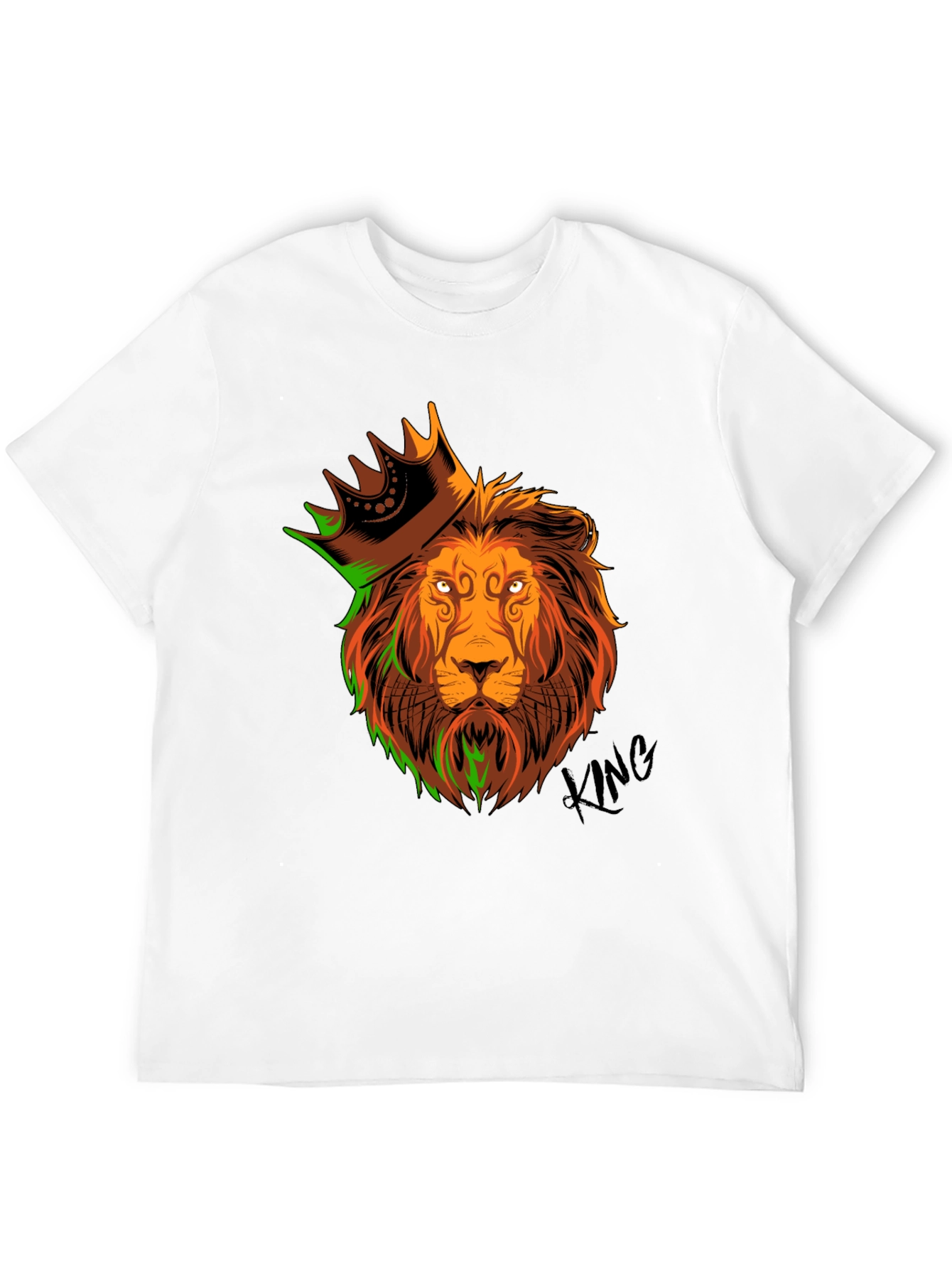King Lion Graphic T-Shirt - Mens Black Tee