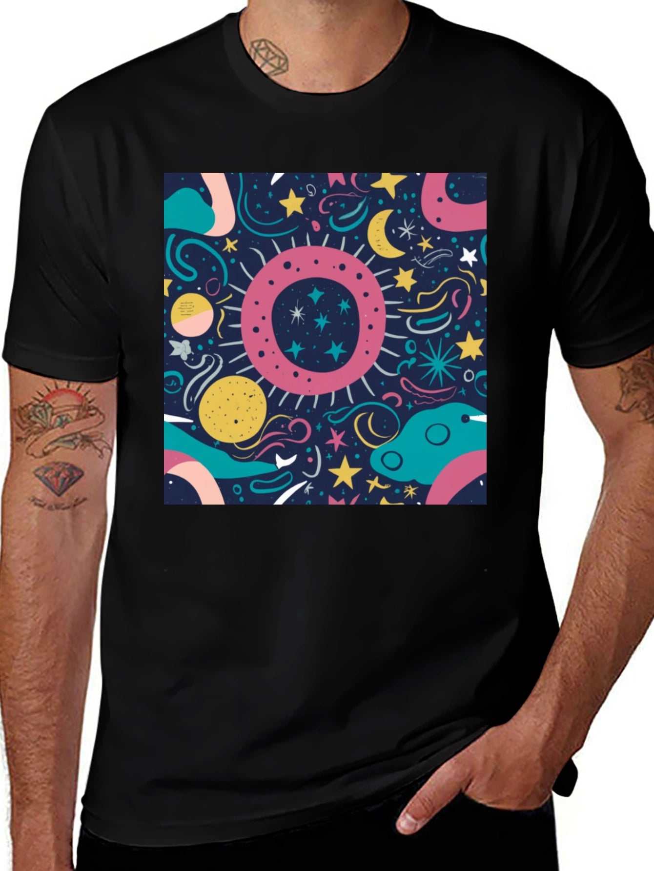Cosmic Dreams T-Shirt - Unique Space Design