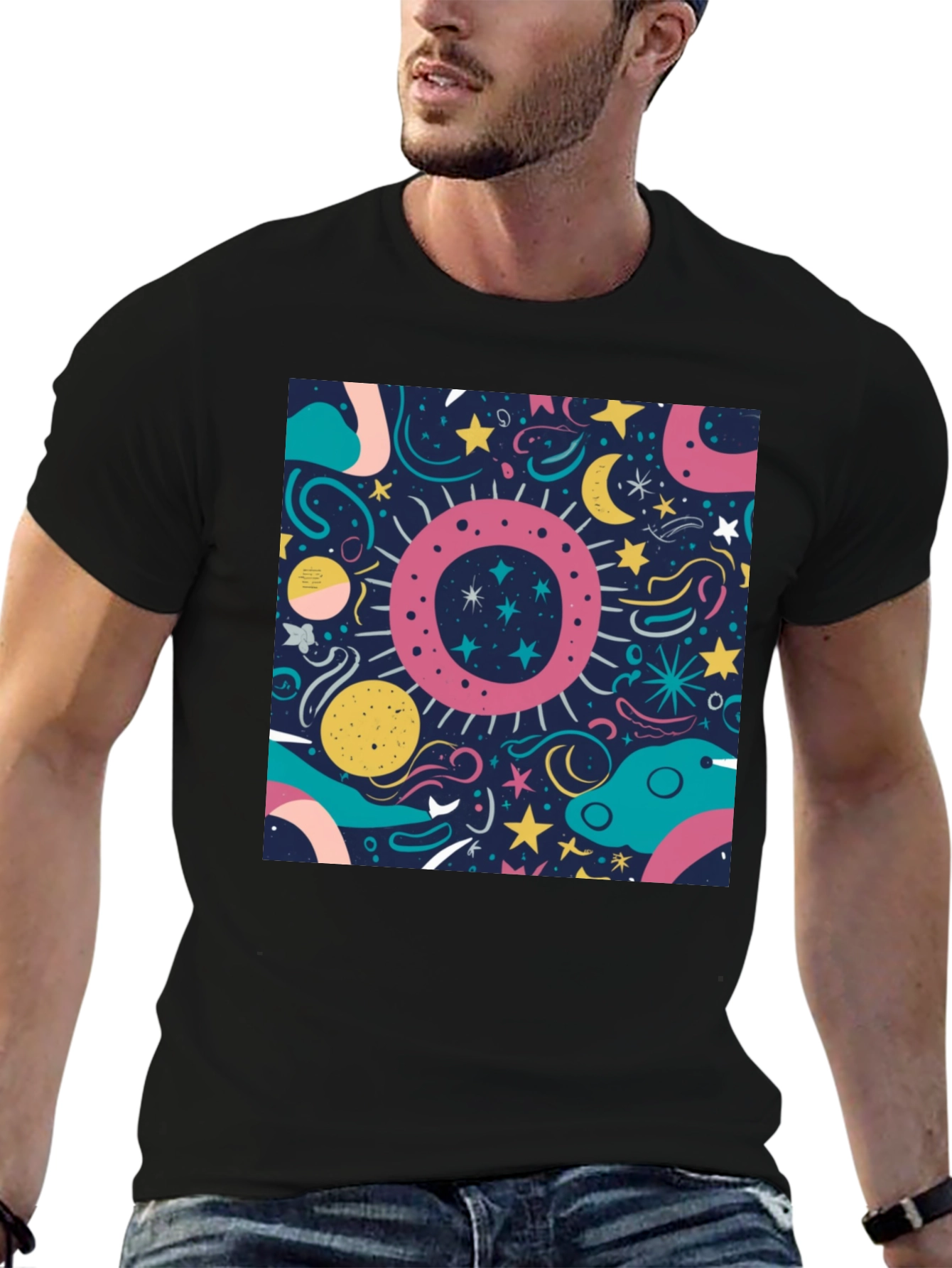 Cosmic Dreams T-Shirt - Unique Space Design