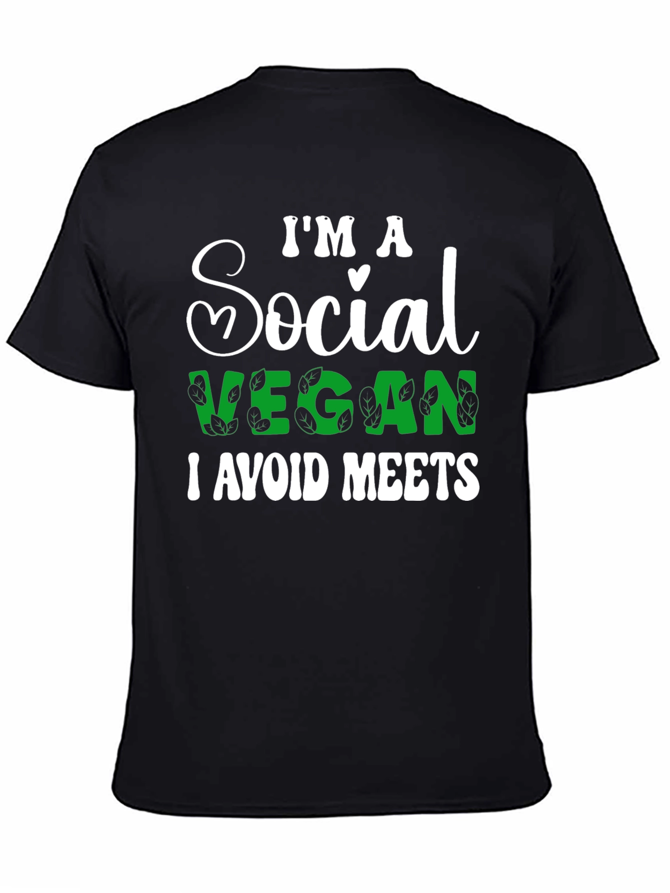 Social Vegan T-Shirt - I Avoid Meets Funny Tee