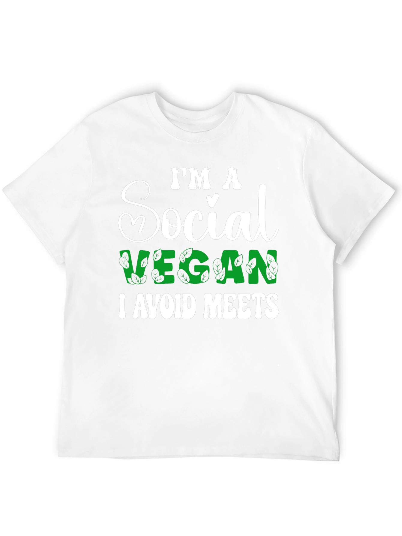 Social Vegan T-Shirt - I Avoid Meets Funny Tee