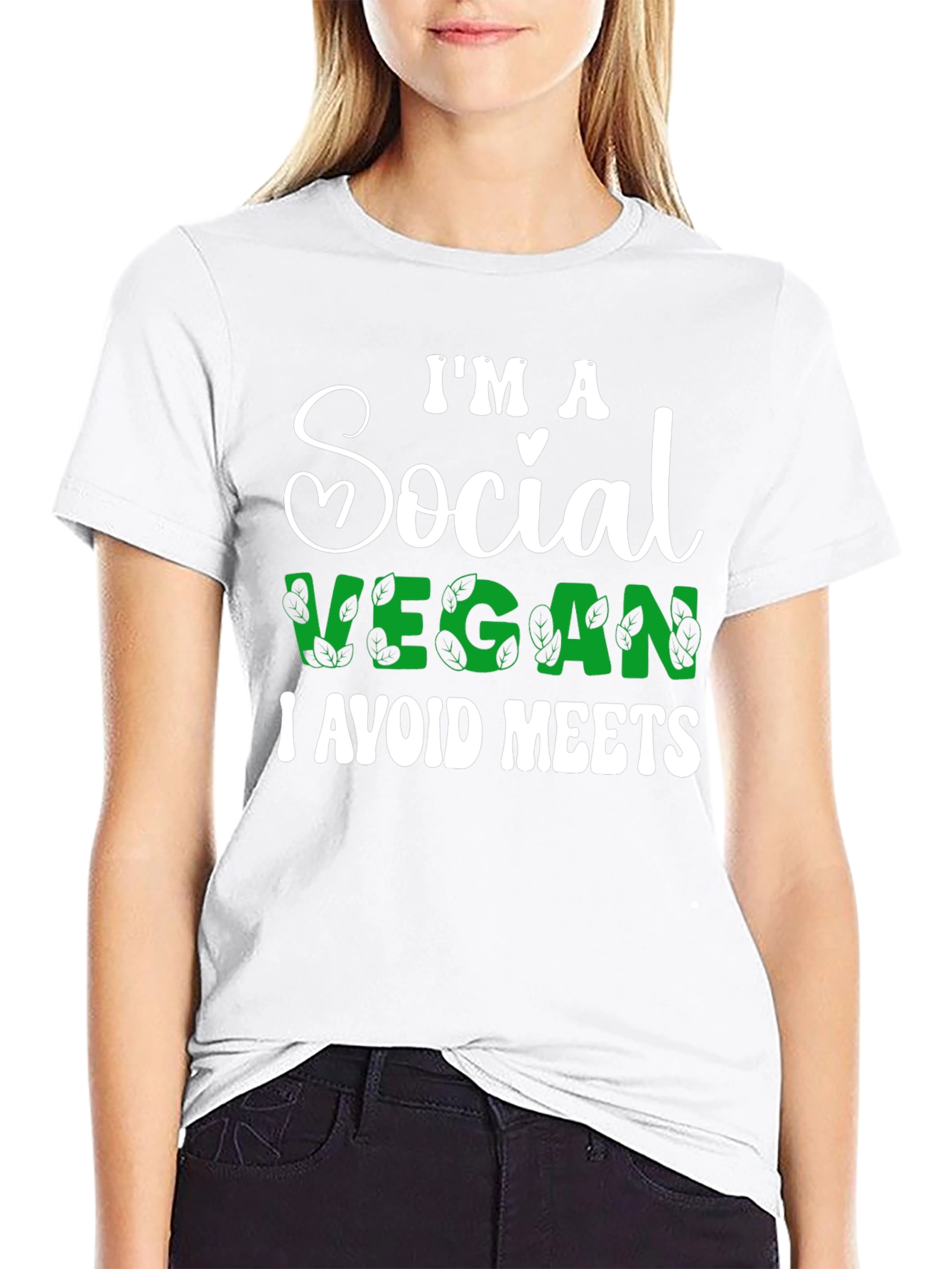 Social Vegan T-Shirt - I Avoid Meets Funny Tee