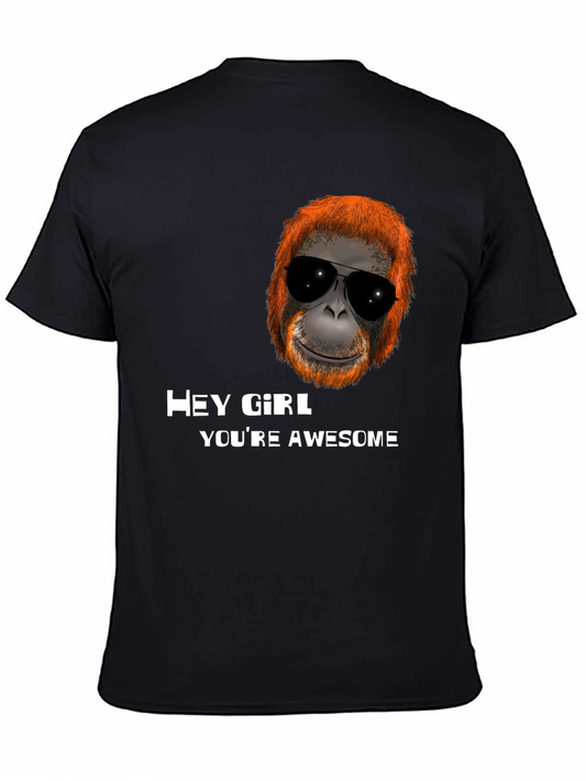 Awesome Orangutan Hey Girl T-Shirt