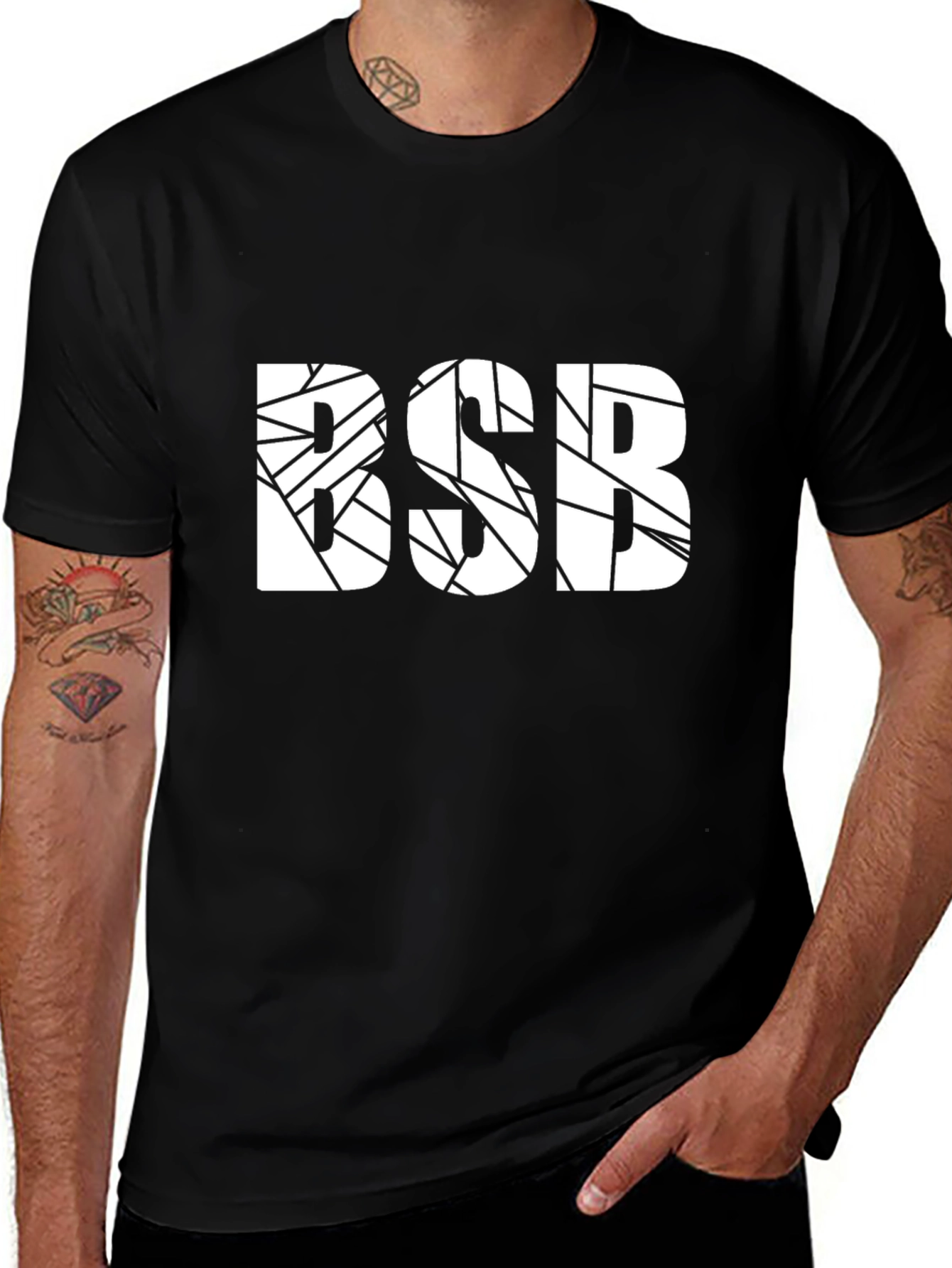 Black BSB Graphic Tee