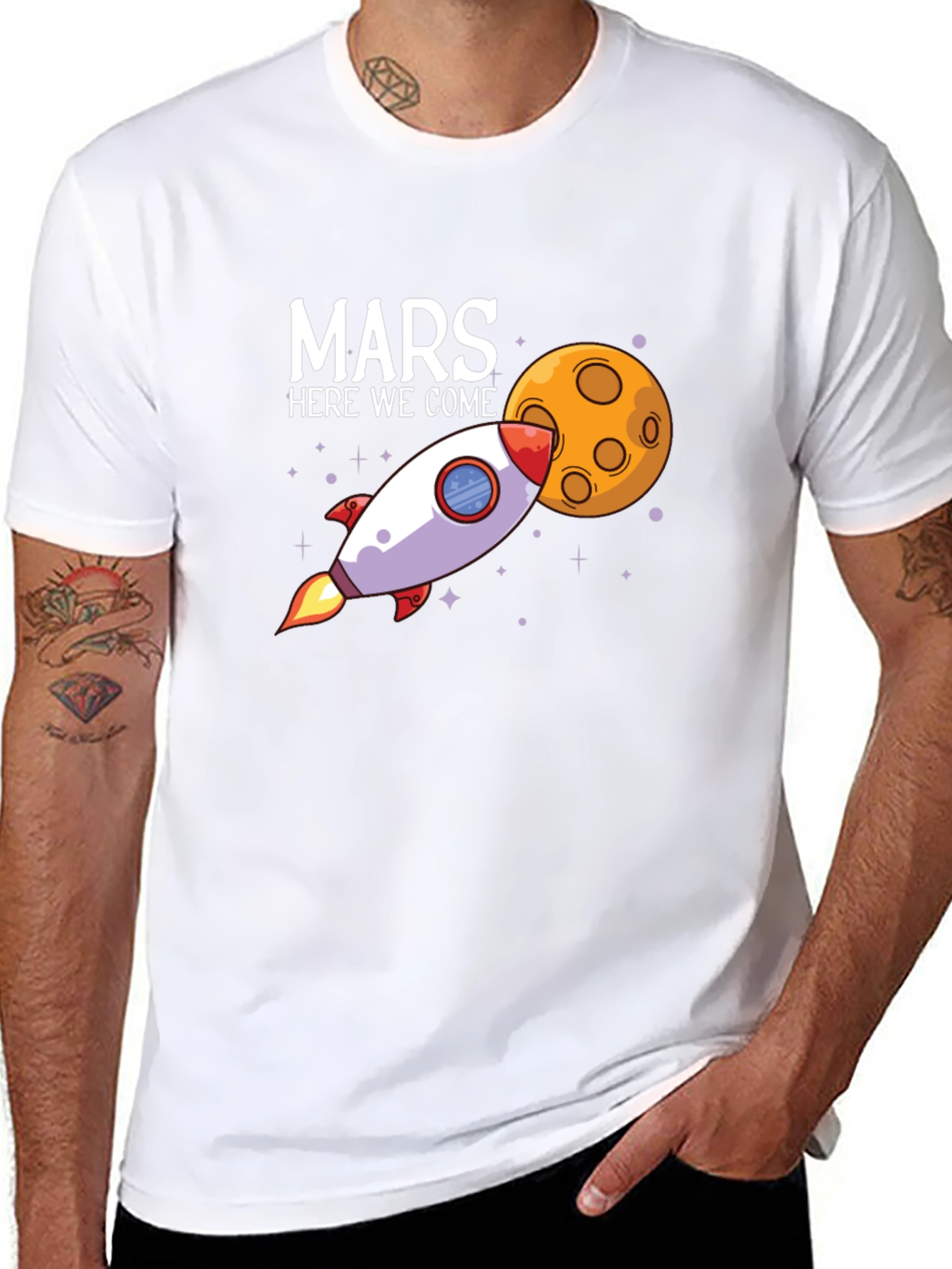 Mars Here We Come Graphic T-Shirt