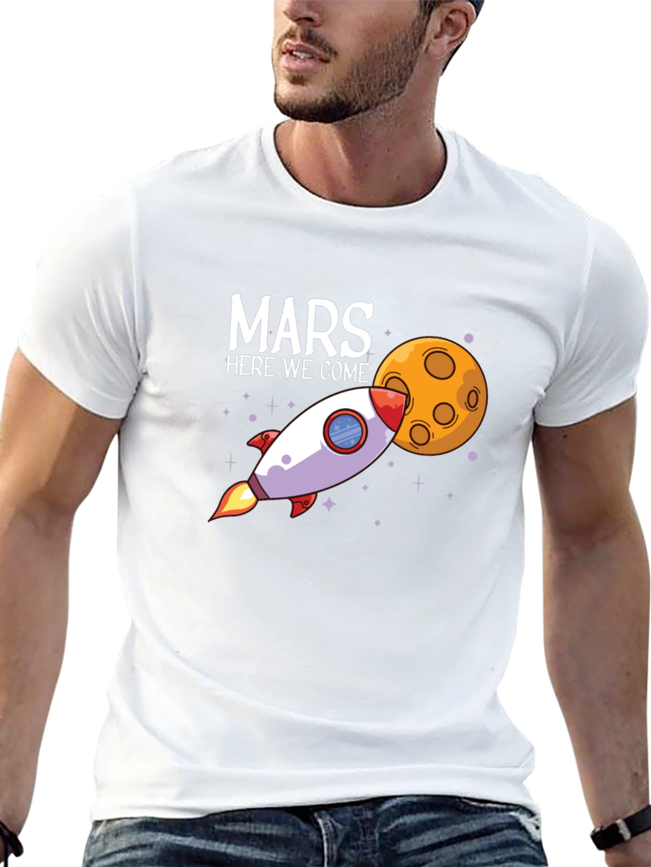 Mars Here We Come Graphic T-Shirt