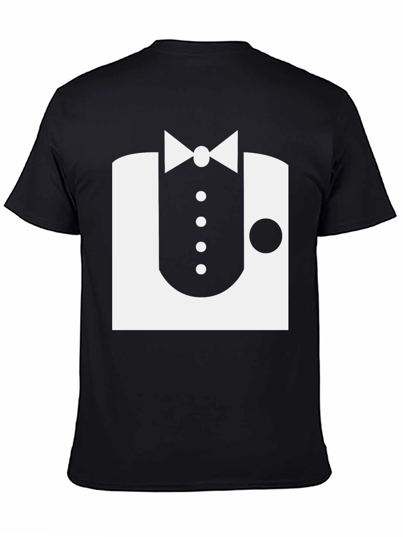 Formal Tuxedo Graphic Black T-Shirt