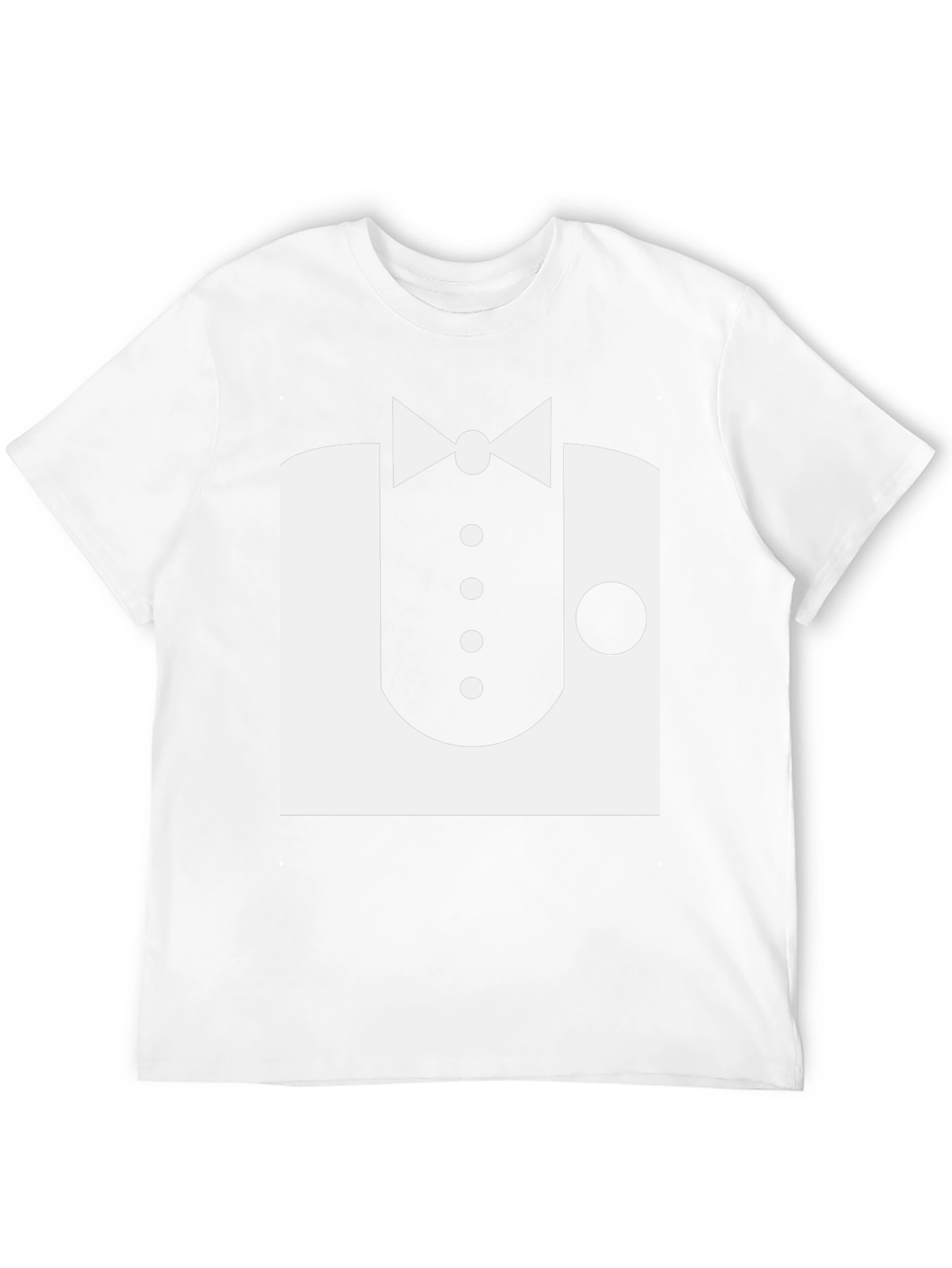 Formal Tuxedo Graphic Black T-Shirt
