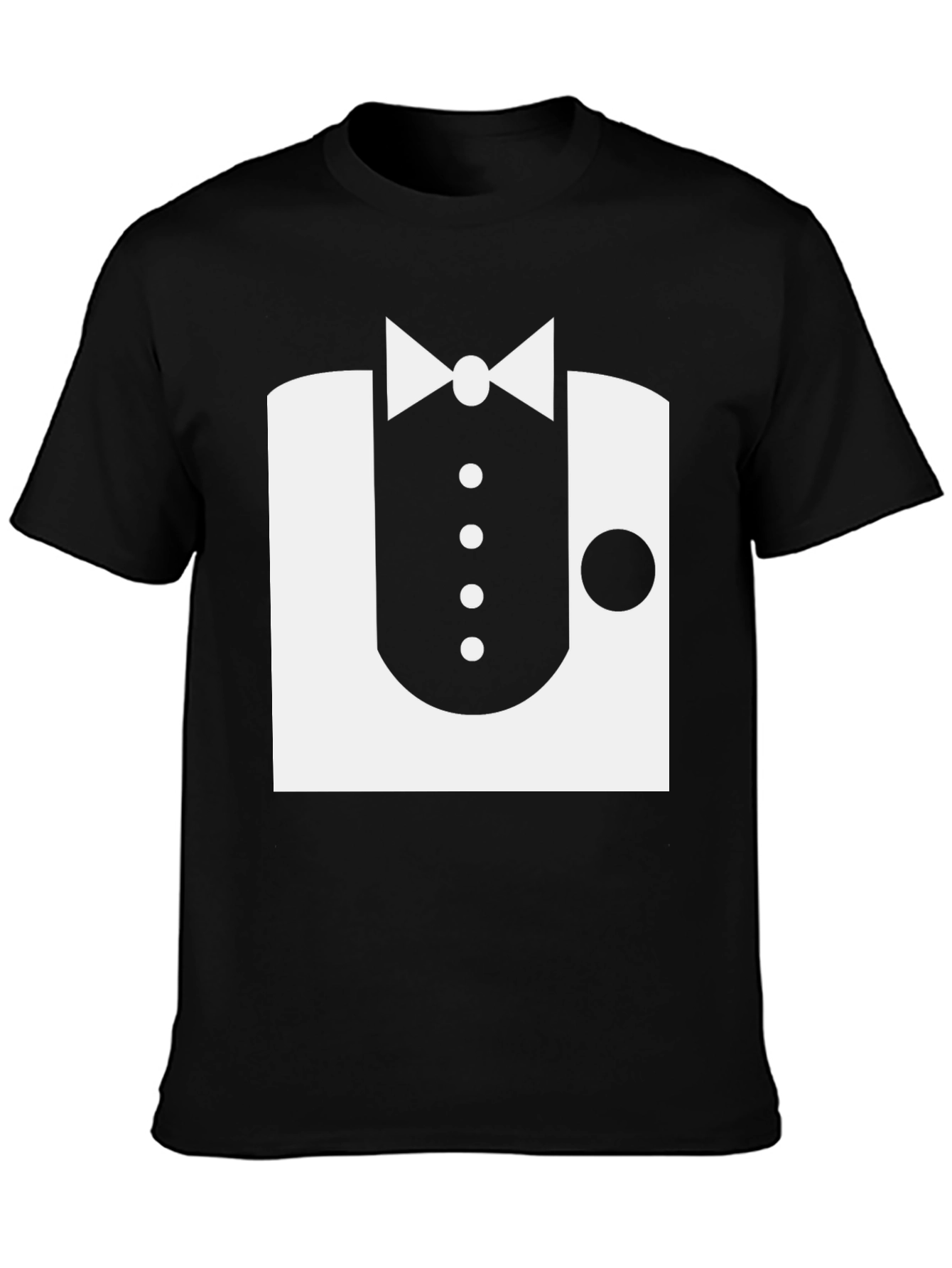 Formal Tuxedo Graphic Black T-Shirt