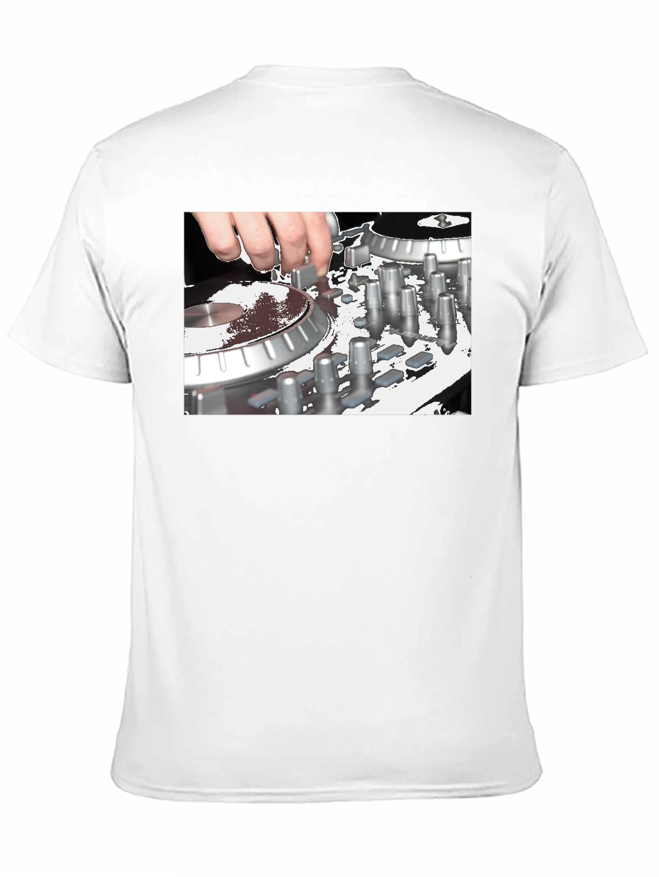 DJ Mixer Graphic Black T-Shirt