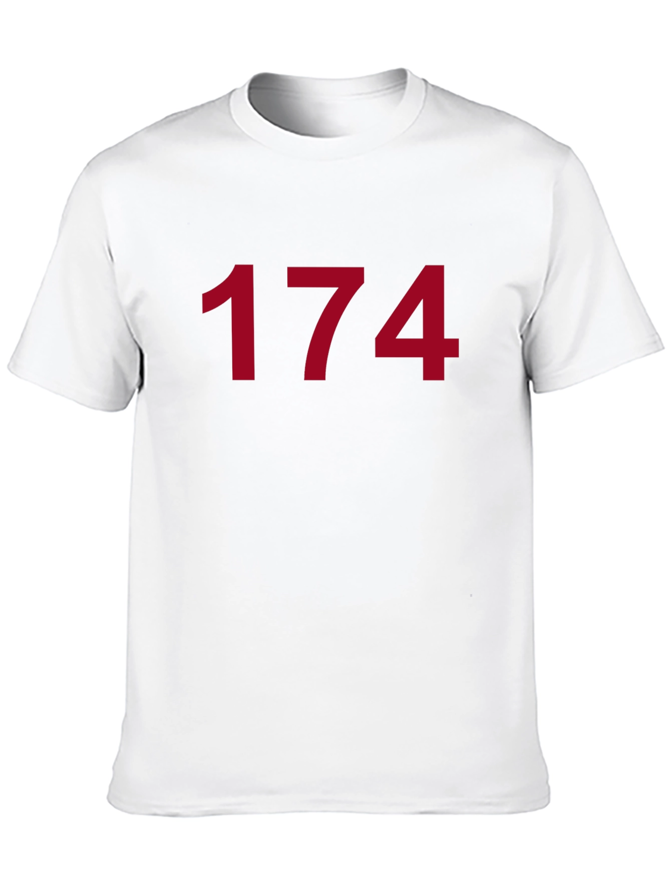 Number 174 Graphic T-Shirt - Classic Crew Neck Tee