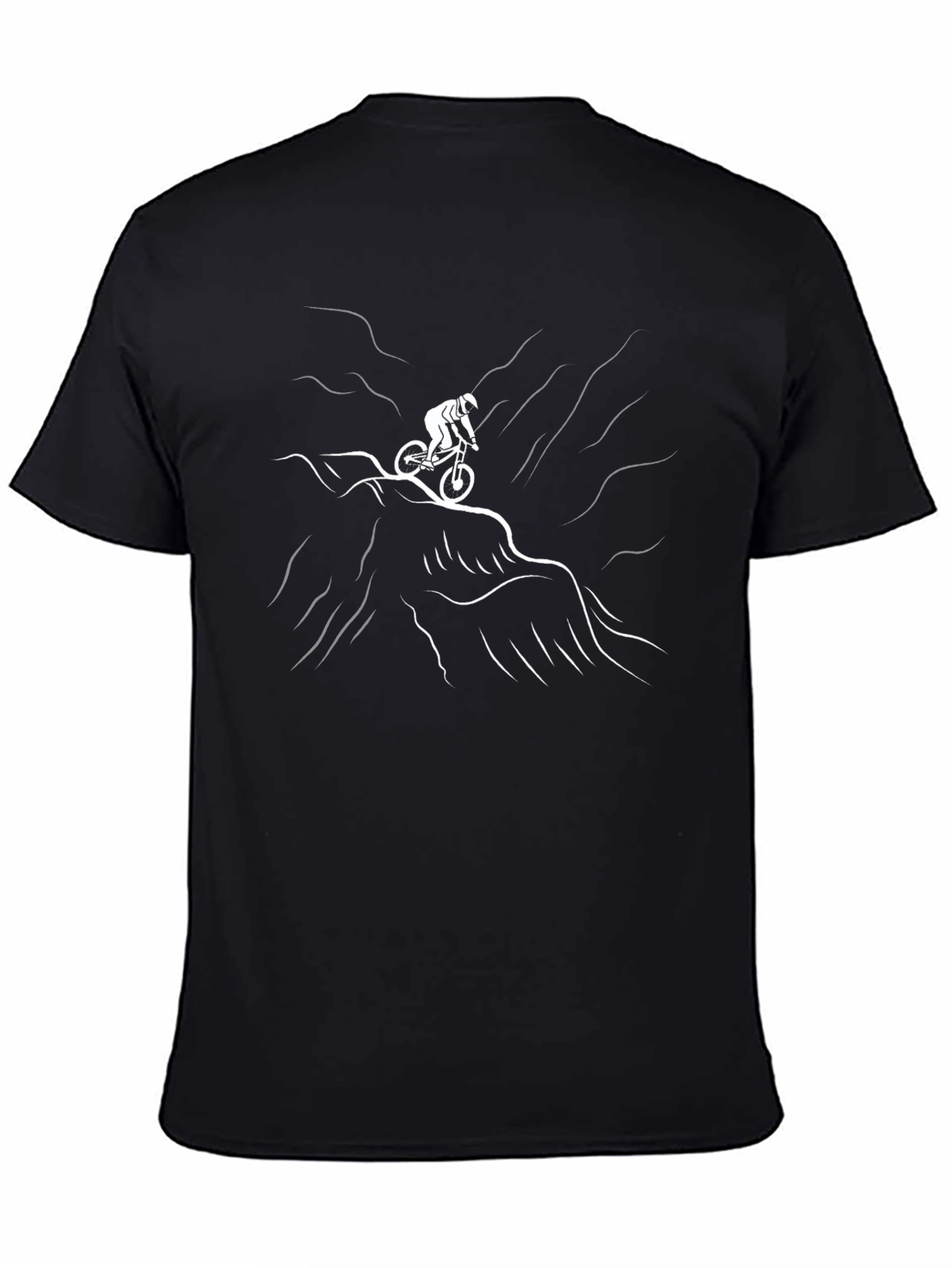 Mountain Biker Graphic Tee - Black