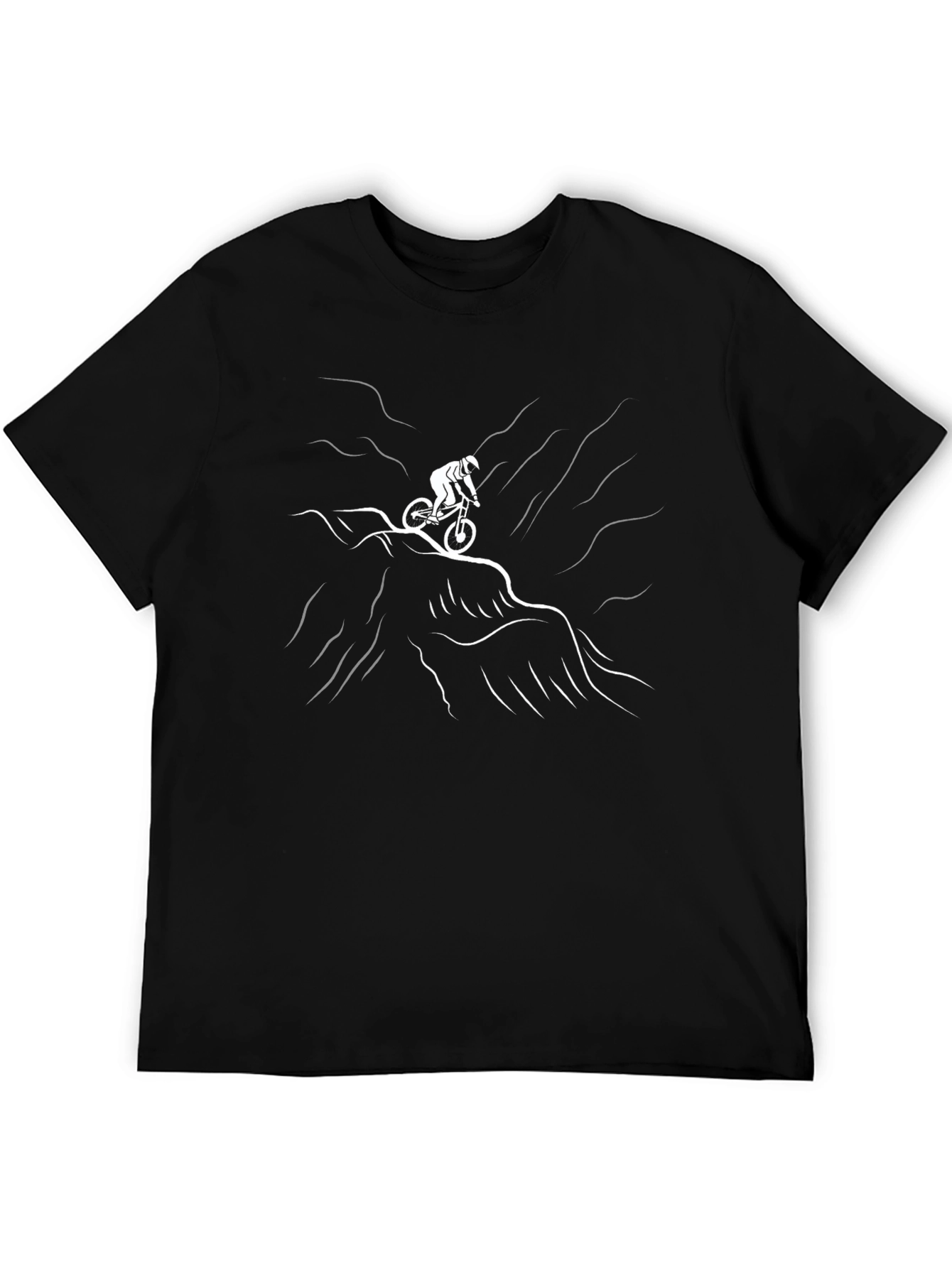 Mountain Biker Graphic Tee - Black