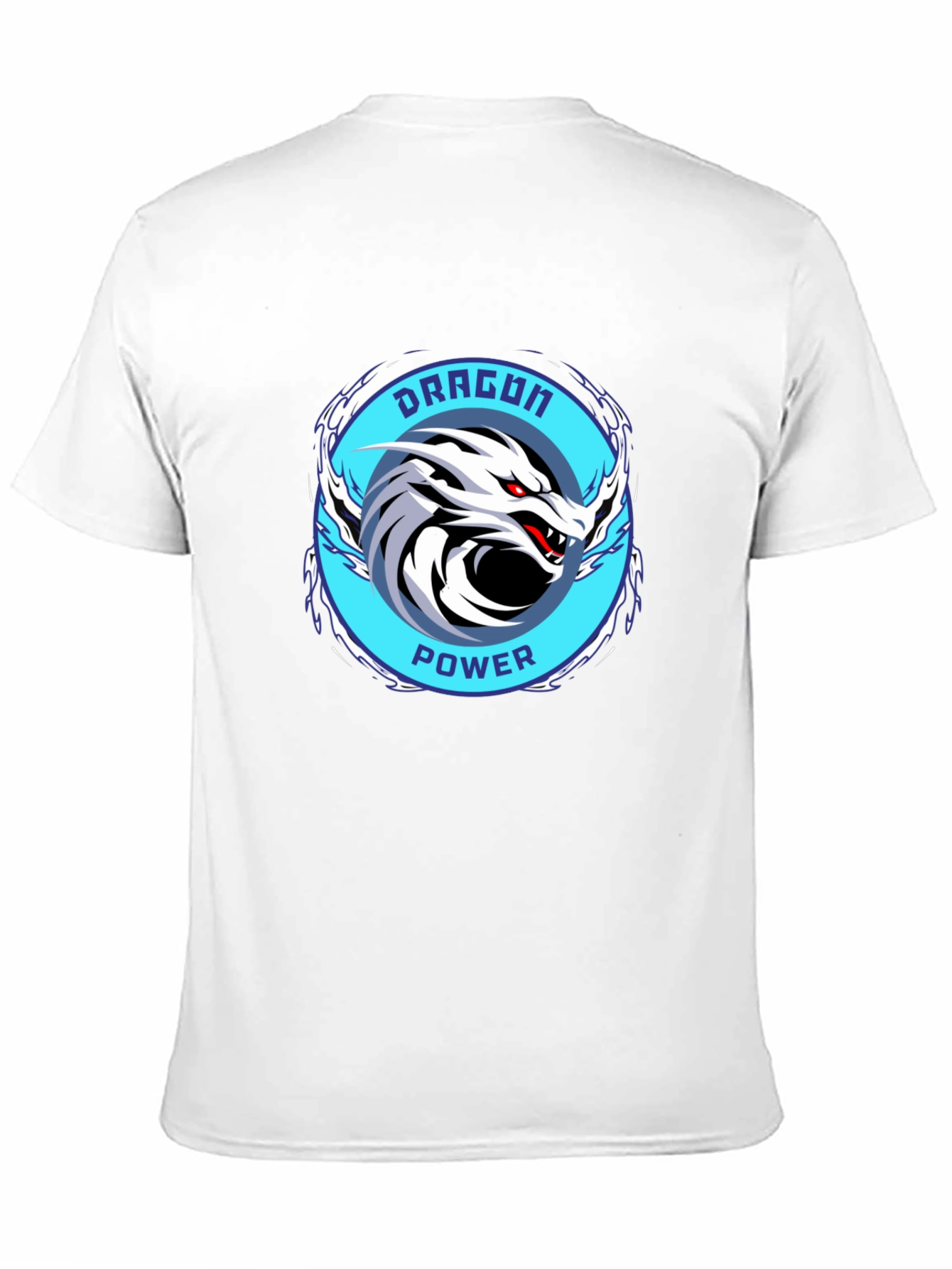 Dragon Power Graphic Tee - Black Cotton T-Shirt