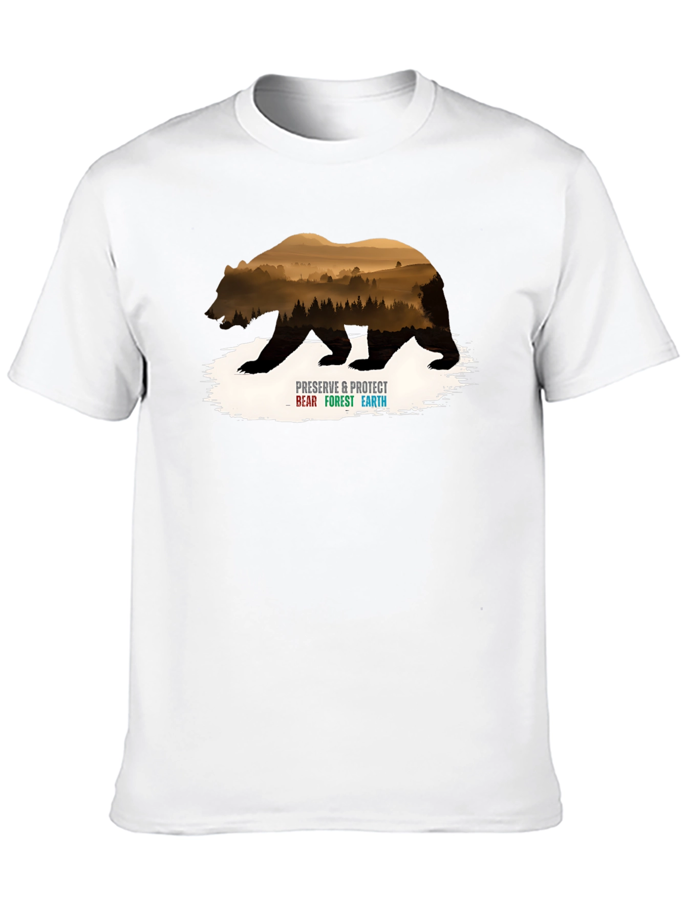 Preserve Bear Forest Earth Graphic Tee
