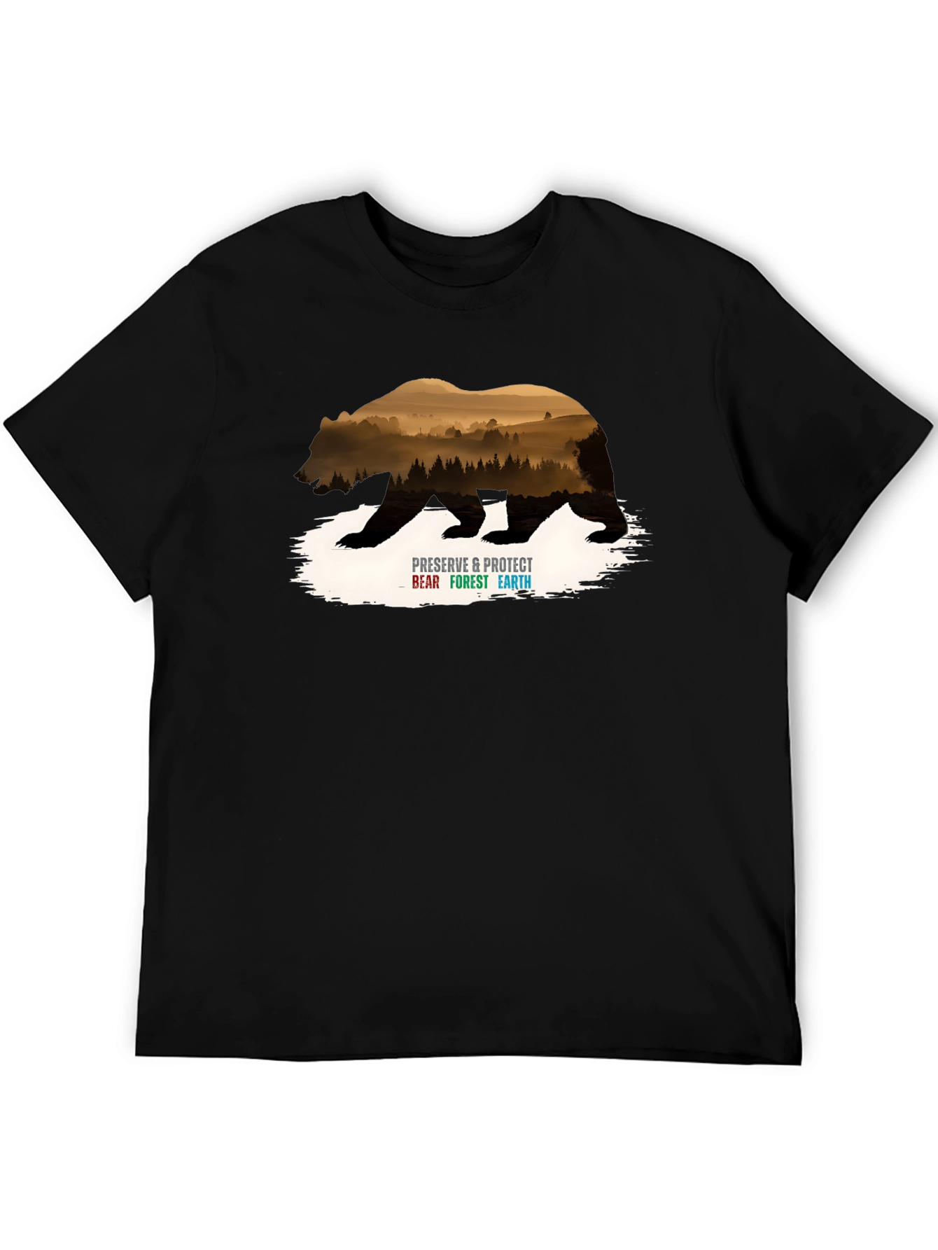 Preserve Bear Forest Earth Graphic Tee