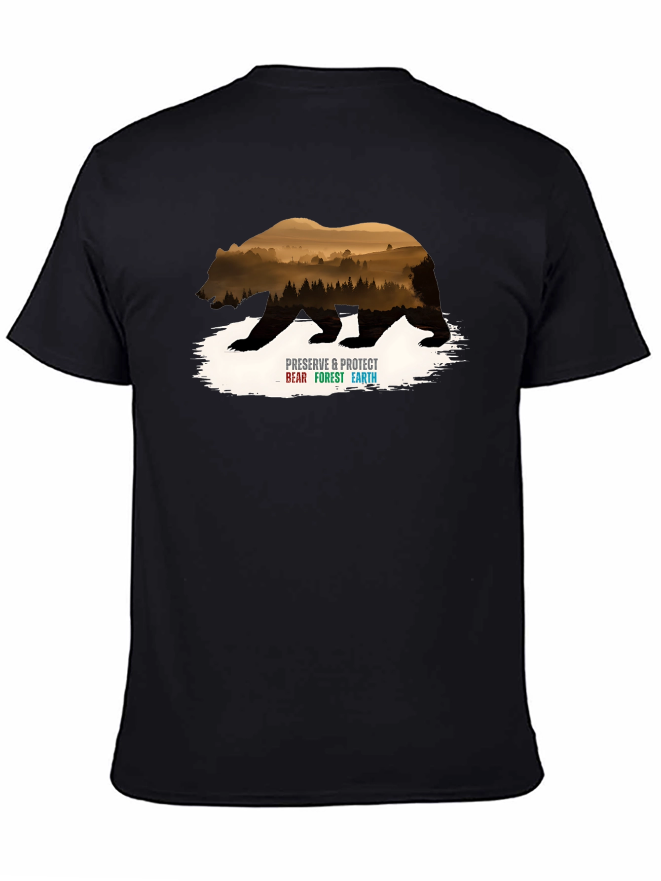 Preserve Bear Forest Earth Graphic Tee
