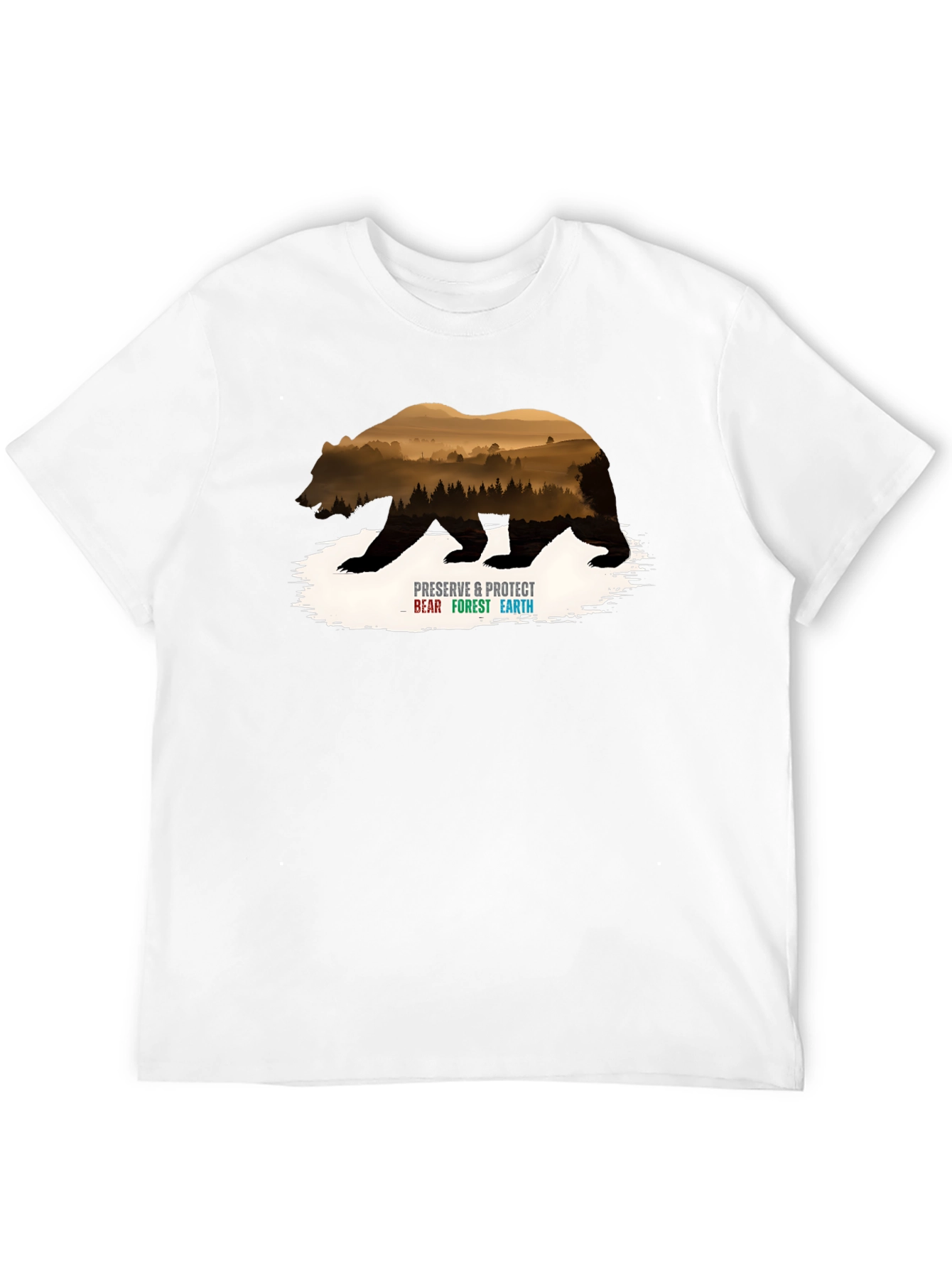 Preserve Bear Forest Earth Graphic Tee