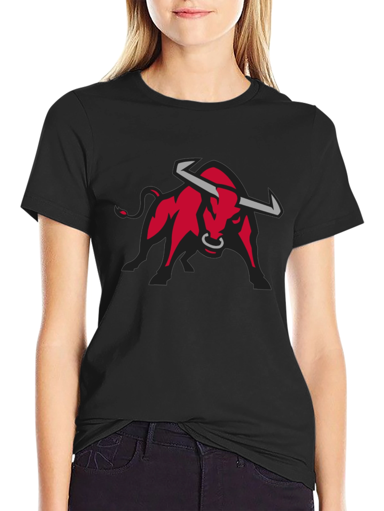 Red Bull Graphic Tee - Black Cotton Casual T-Shirt