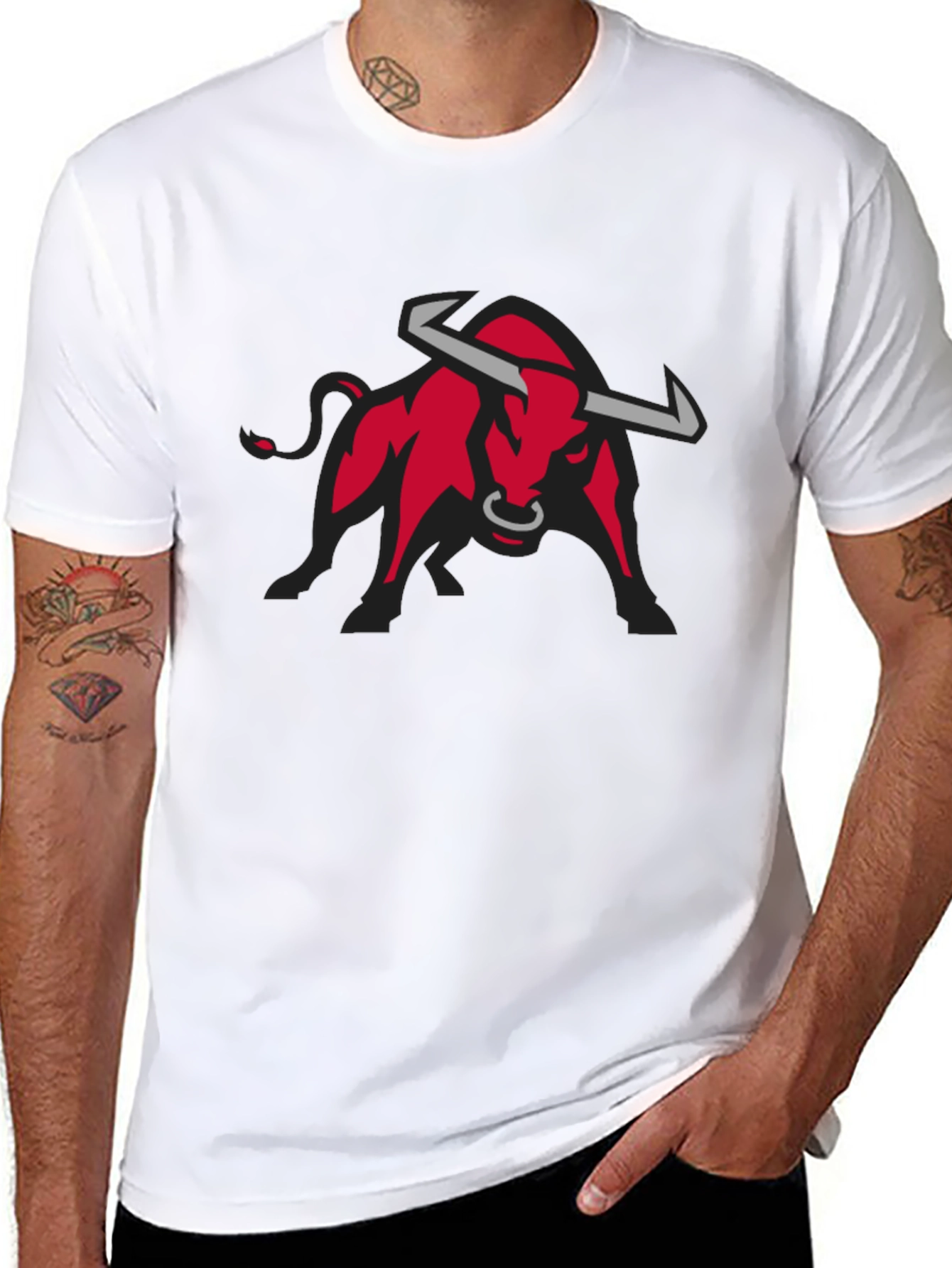 Red Bull Graphic Tee - Black Cotton Casual T-Shirt