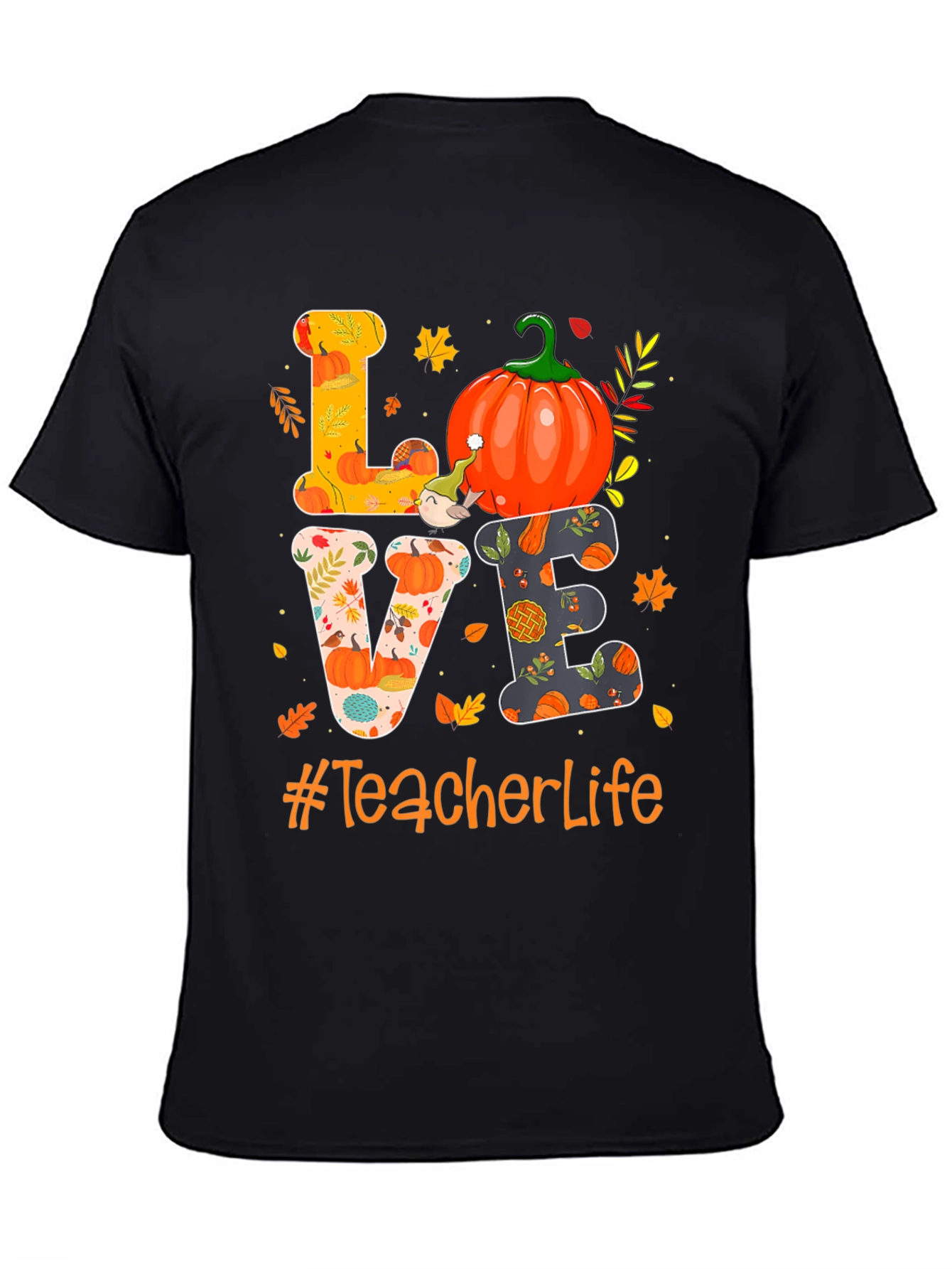 Teacher Life Fall Pumpkin Love T-Shirt