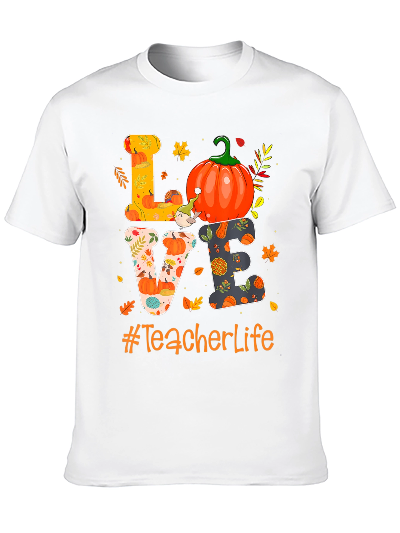 Teacher Life Fall Pumpkin Love T-Shirt