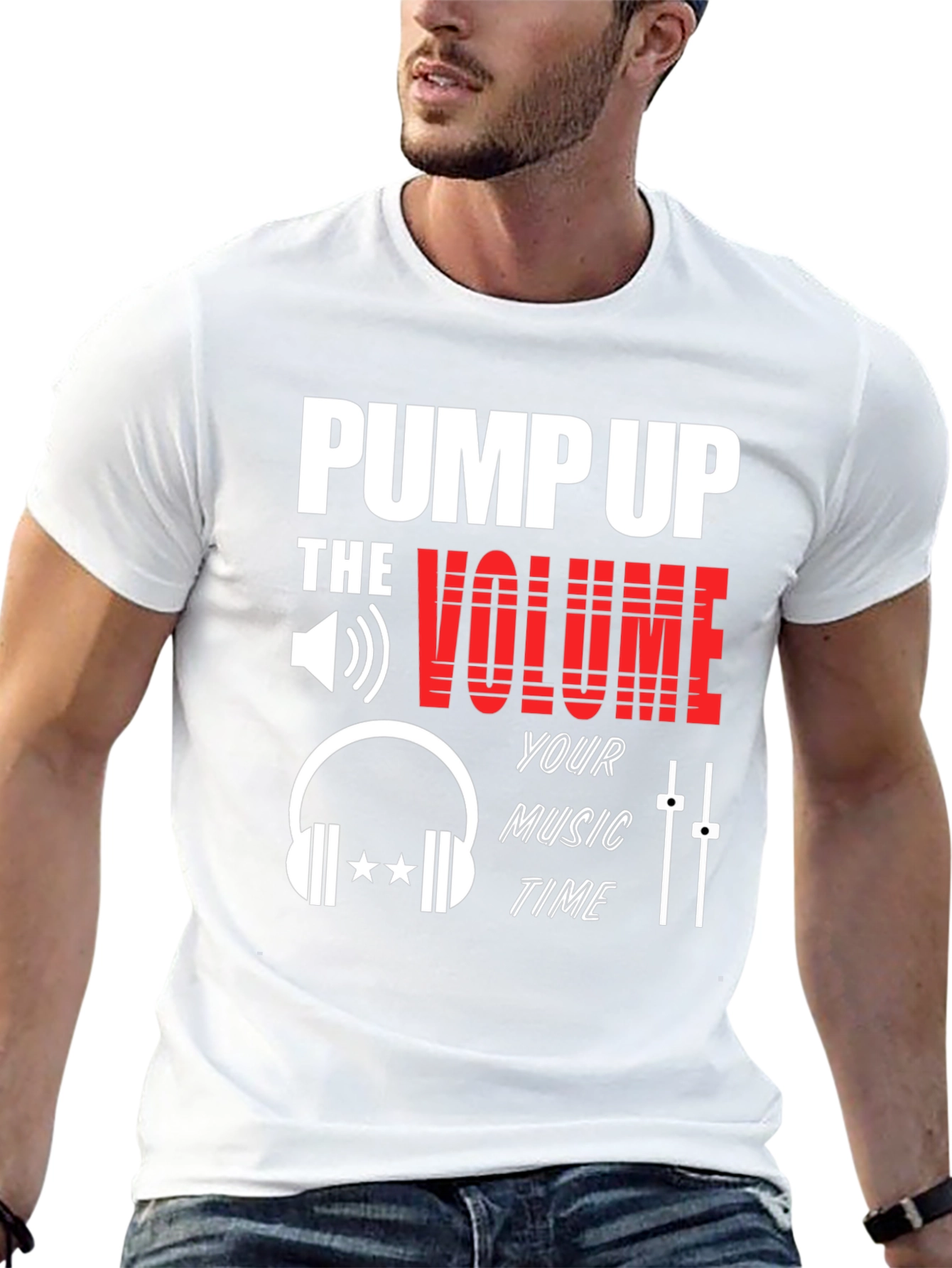 Pump Up The Volume Graphic T-Shirt