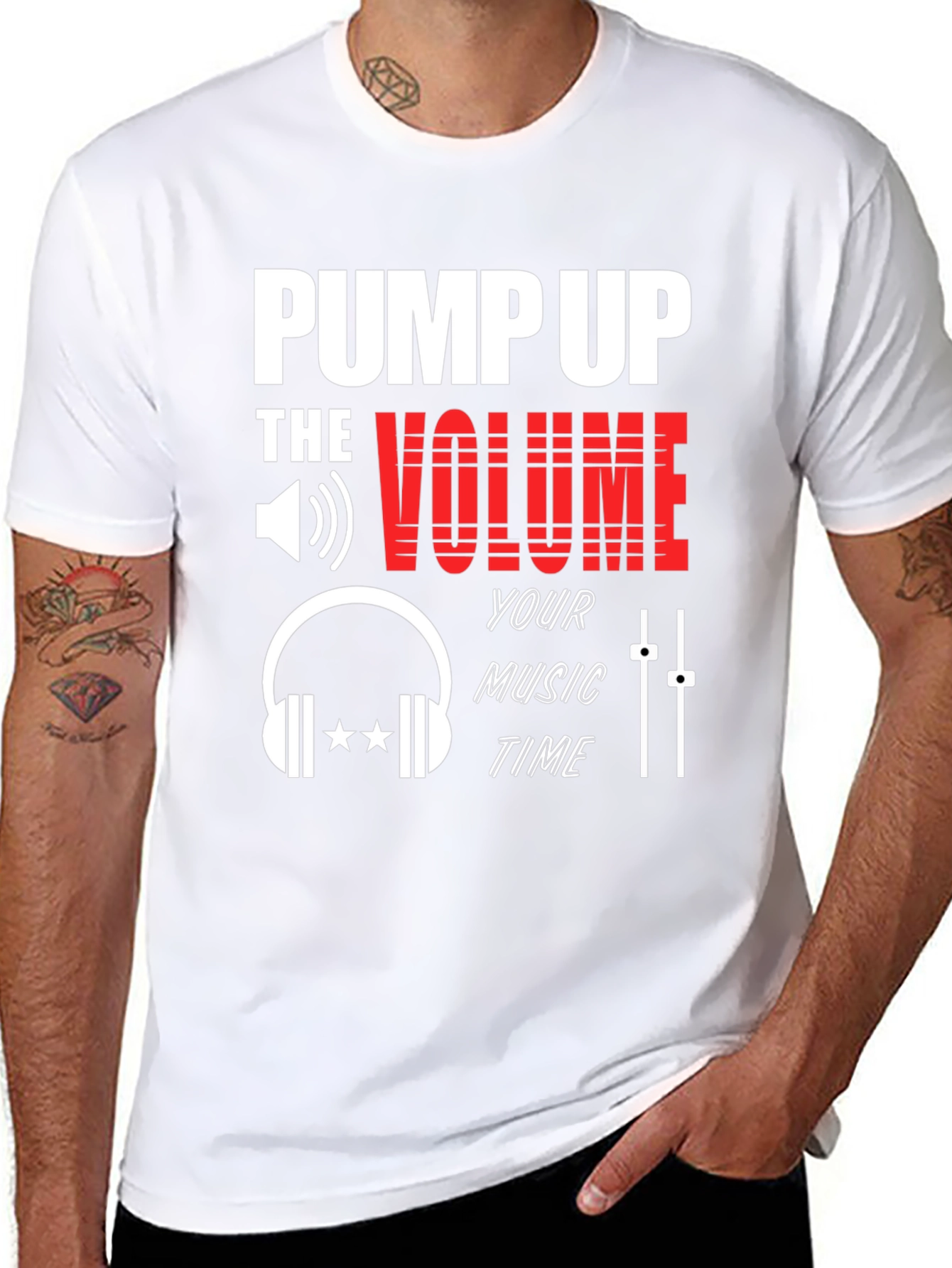 Pump Up The Volume Graphic T-Shirt