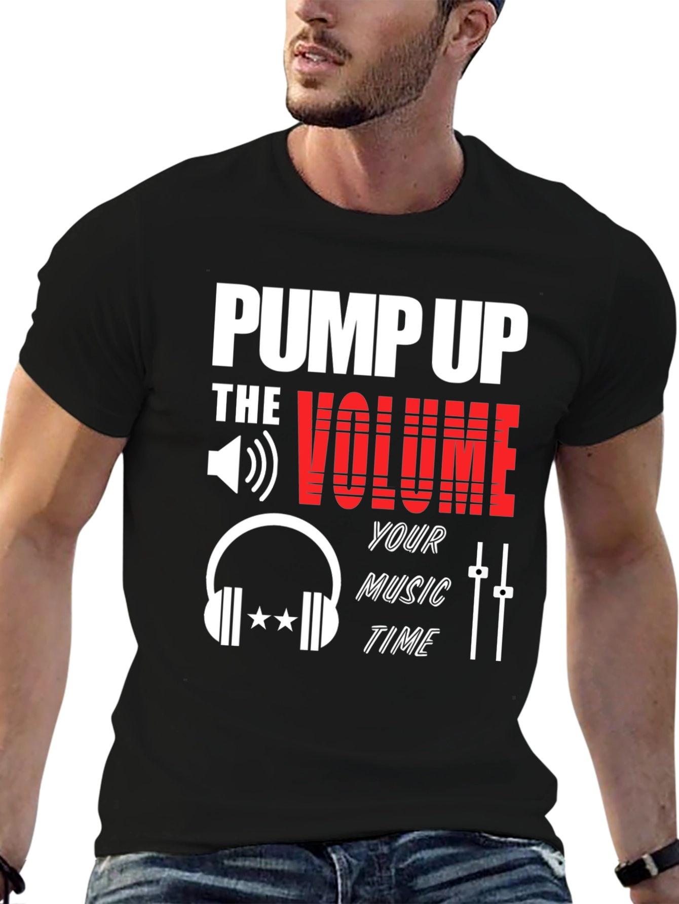 Pump Up The Volume Graphic T-Shirt