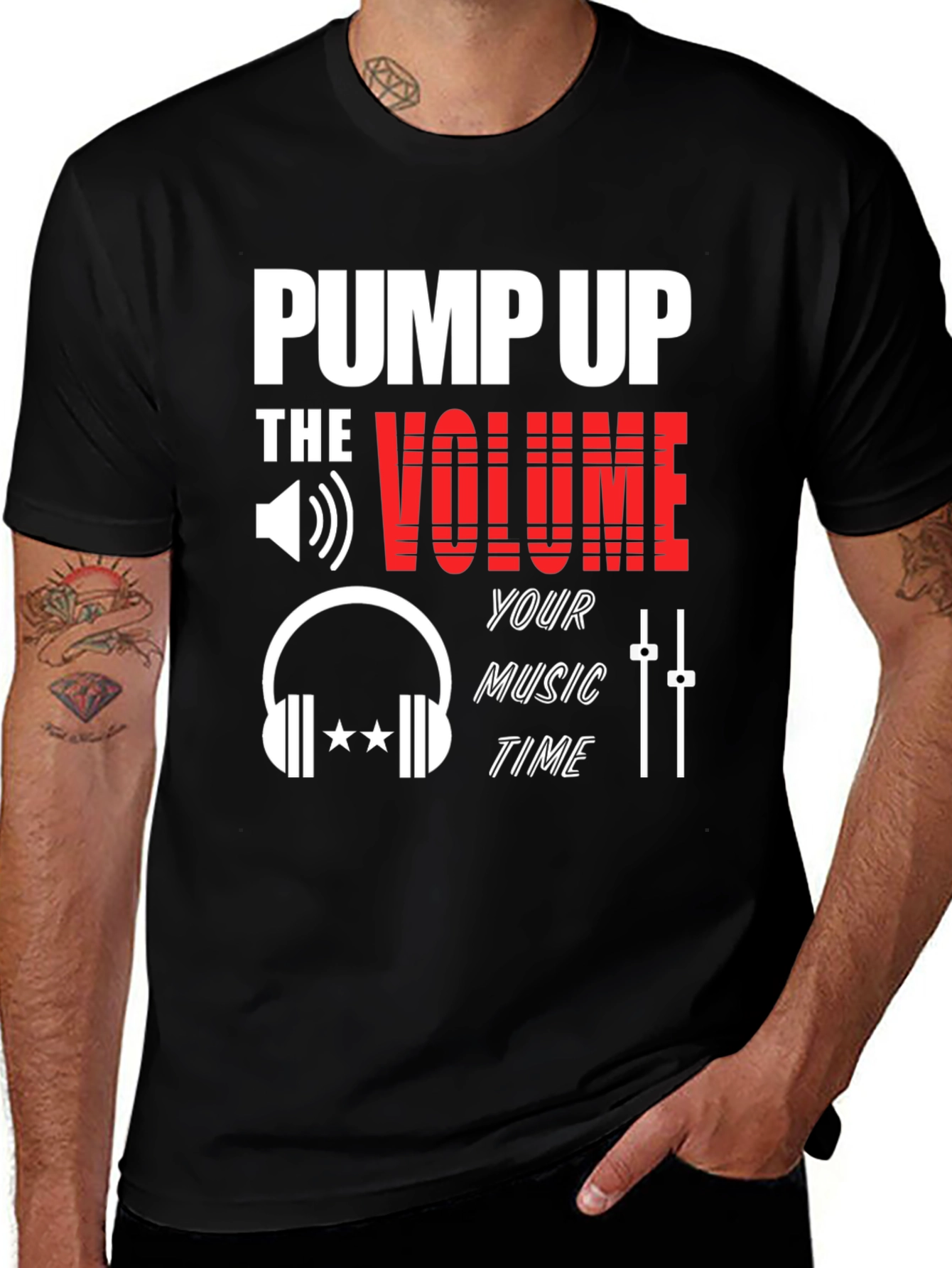 Pump Up The Volume Graphic T-Shirt