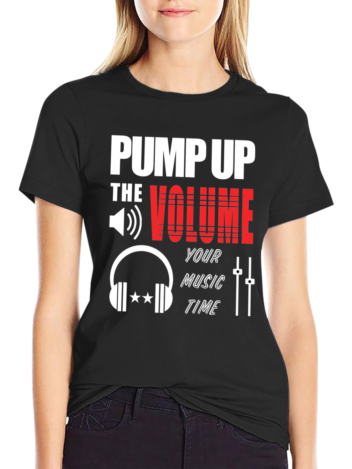 Pump Up The Volume Graphic T-Shirt