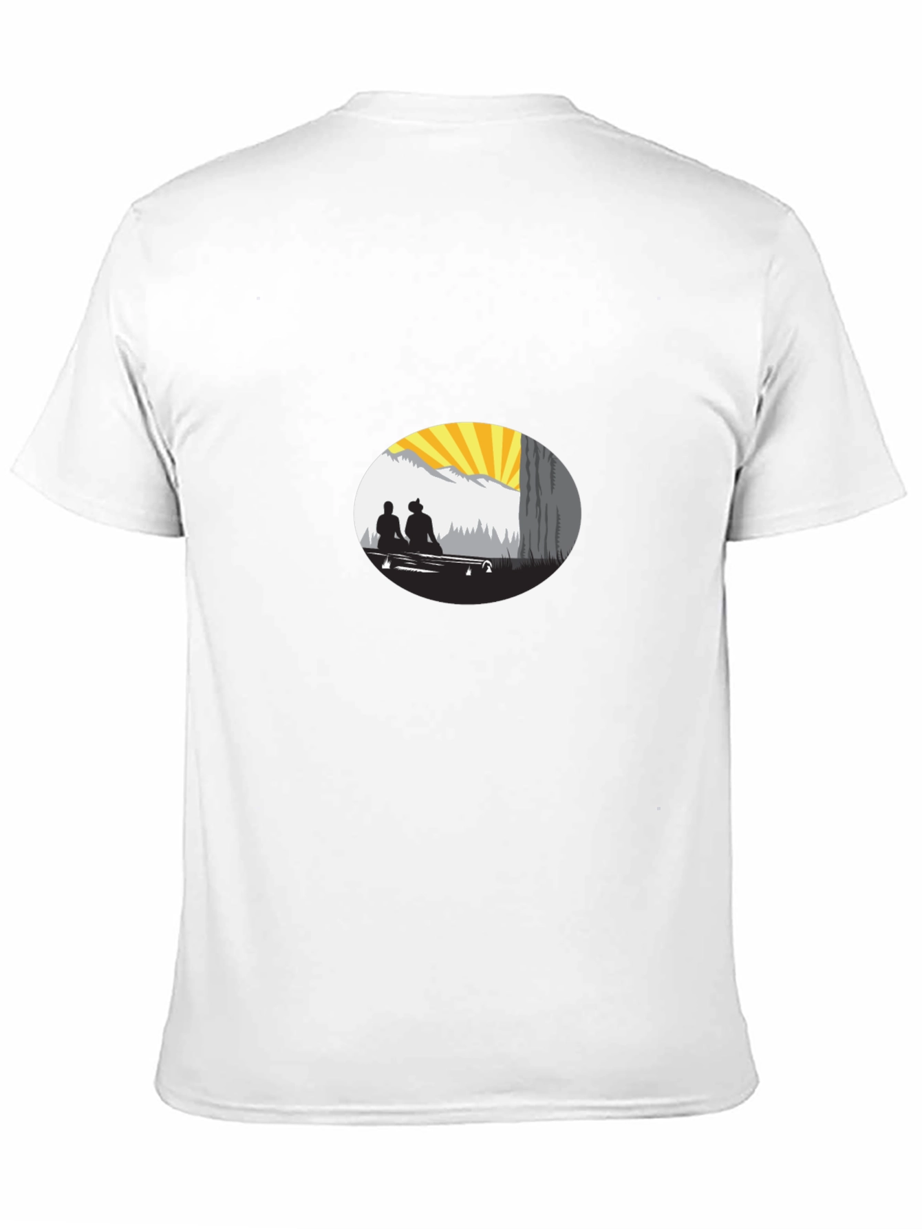 Sunset Silhouette Graphic Tee - Relaxed Fit
