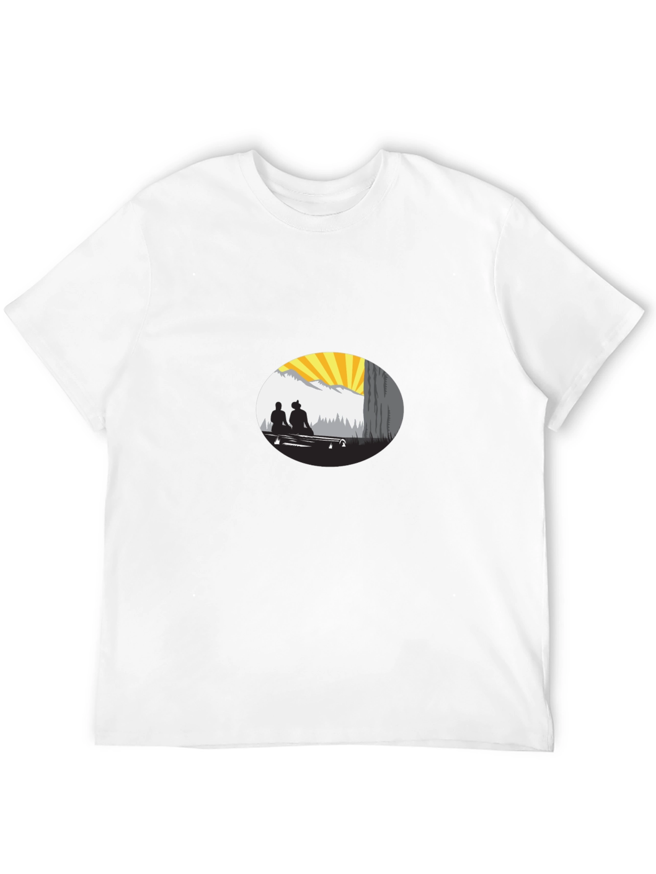 Sunset Silhouette Graphic Tee - Relaxed Fit