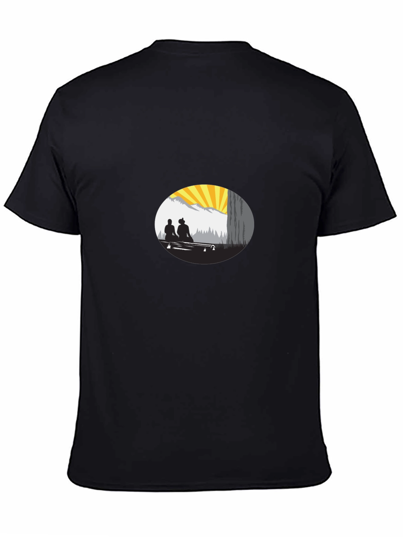 Sunset Silhouette Graphic Tee - Relaxed Fit