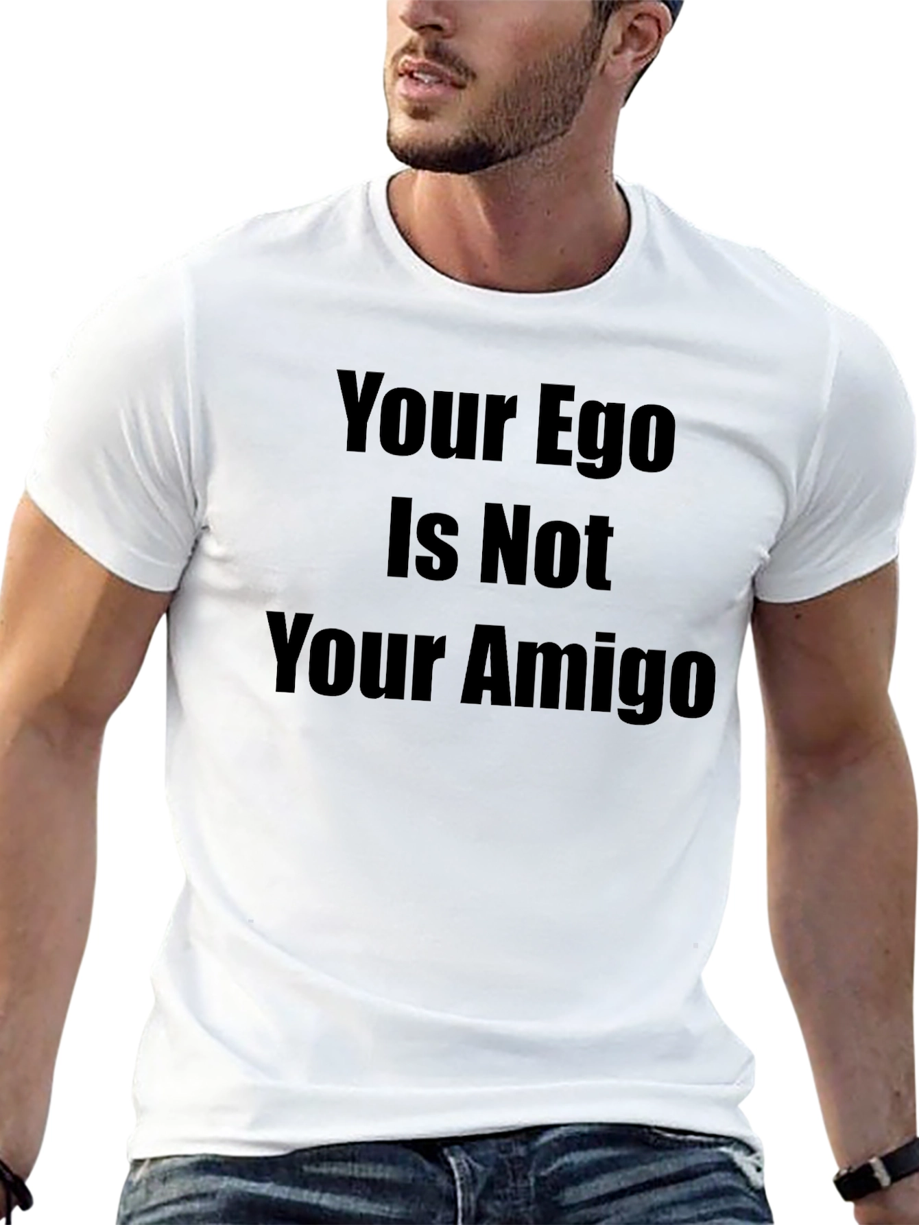 Ego Amigo Mens Black Graphic Tee