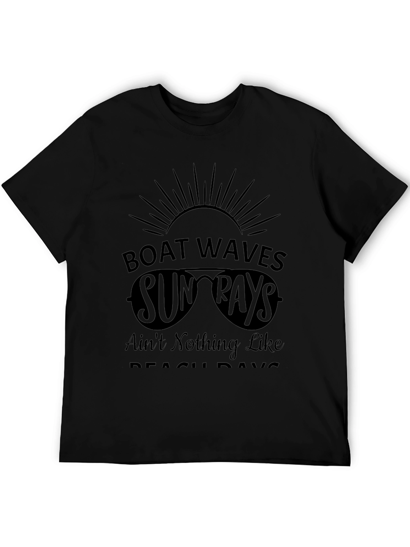 Boat Waves & Sun Rays Graphic Tee