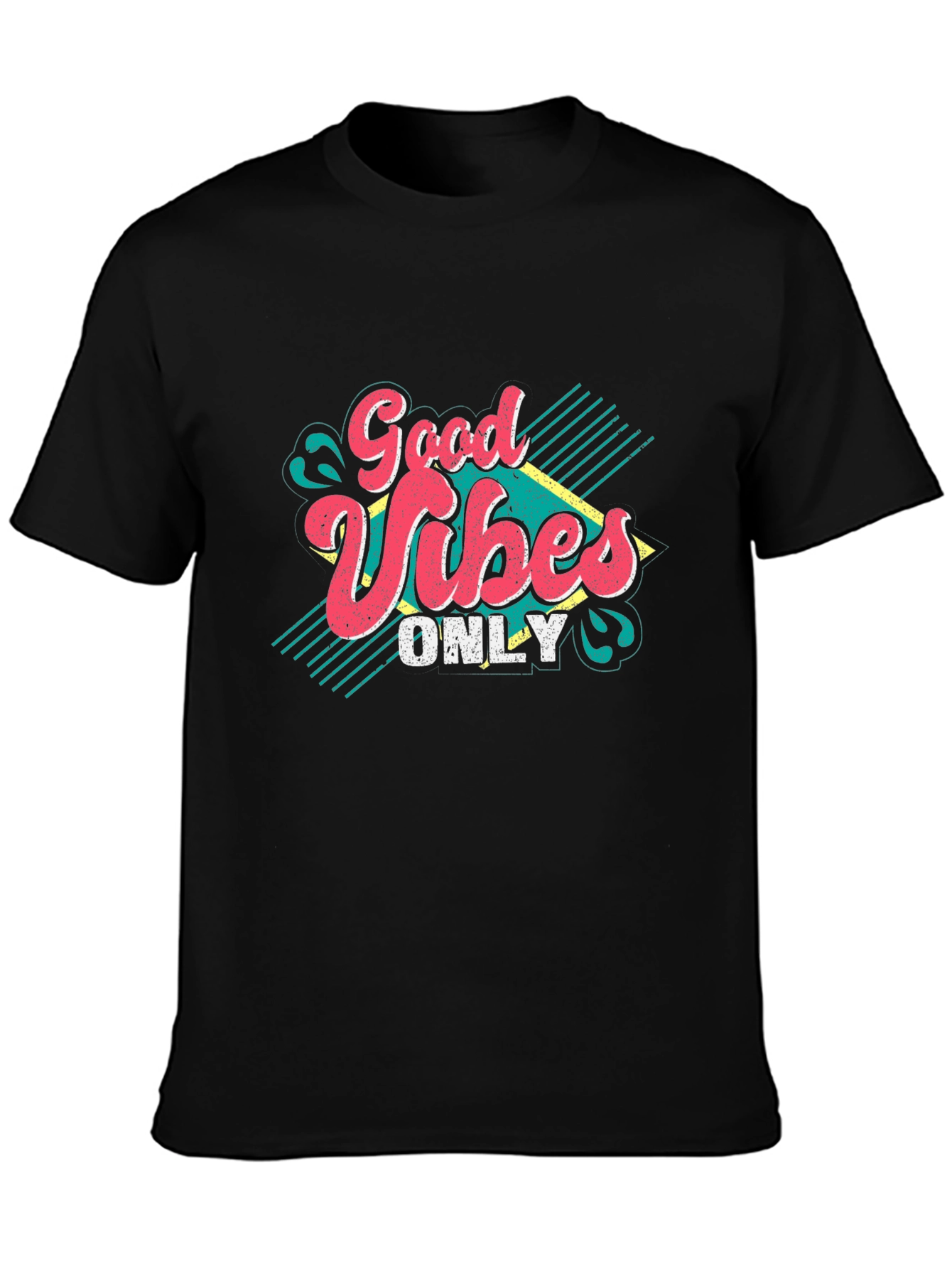 Good Vibes Only Graphic T-Shirt - Retro Style