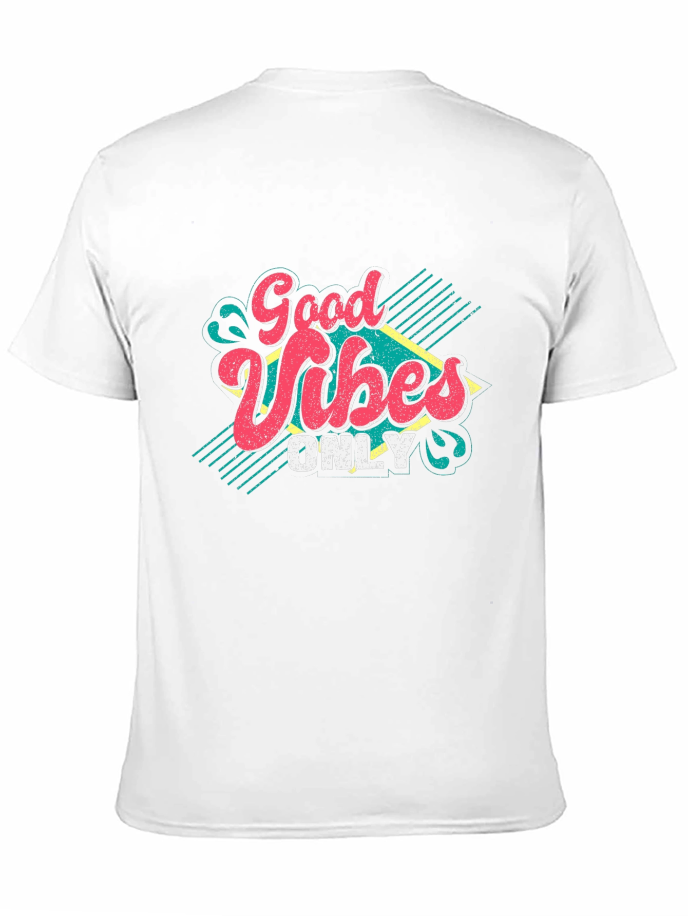 Good Vibes Only Graphic T-Shirt - Retro Style