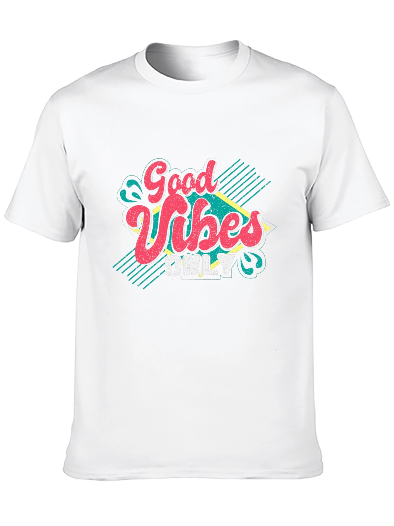 Good Vibes Only Graphic T-Shirt - Retro Style