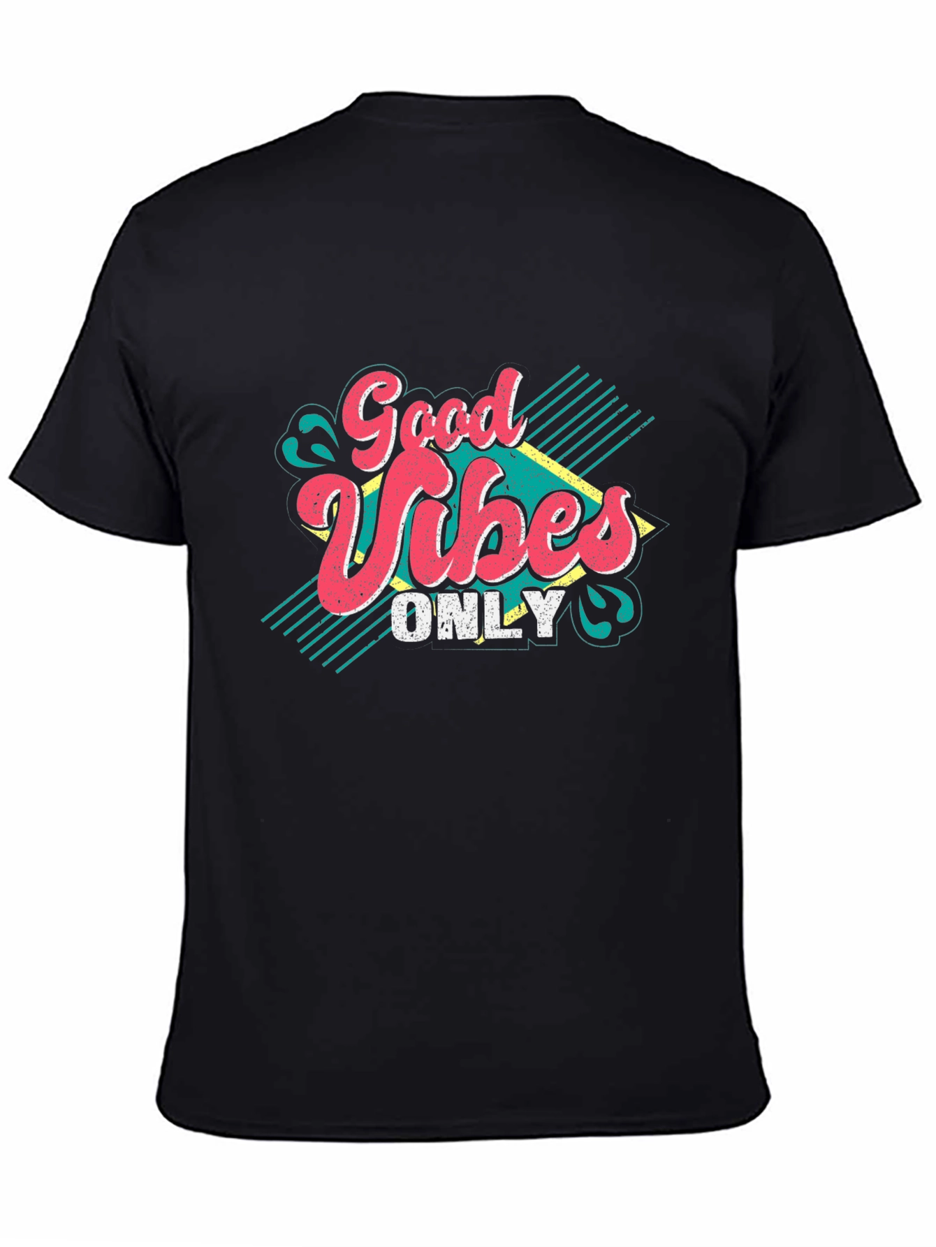 Good Vibes Only Graphic T-Shirt - Retro Style