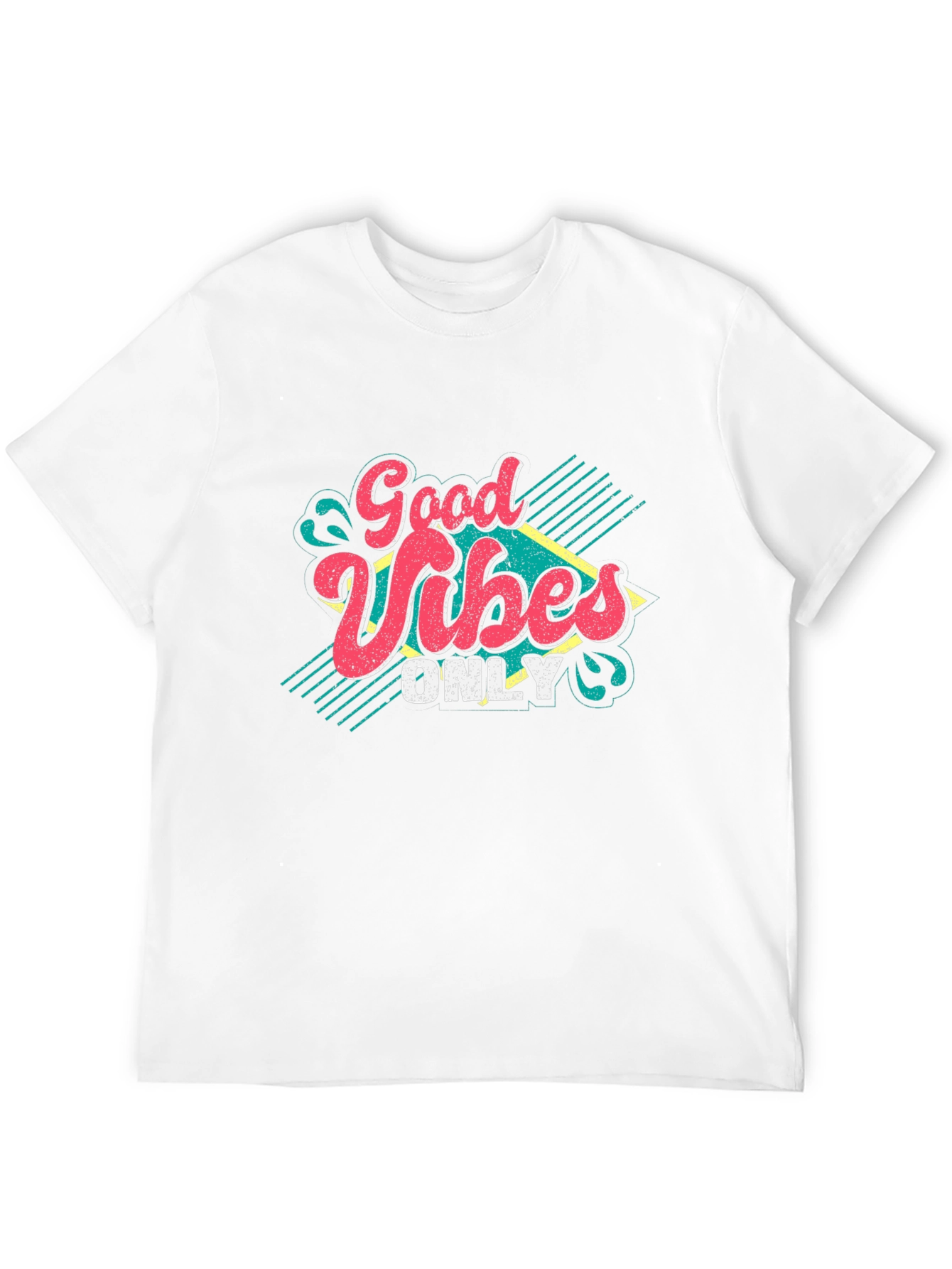 Good Vibes Only Graphic T-Shirt - Retro Style