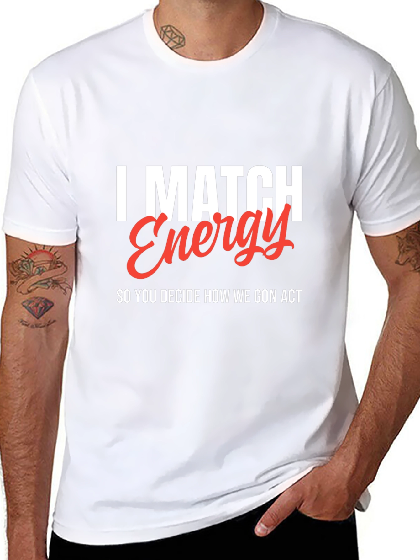 I Match Energy T-Shirt - Black
