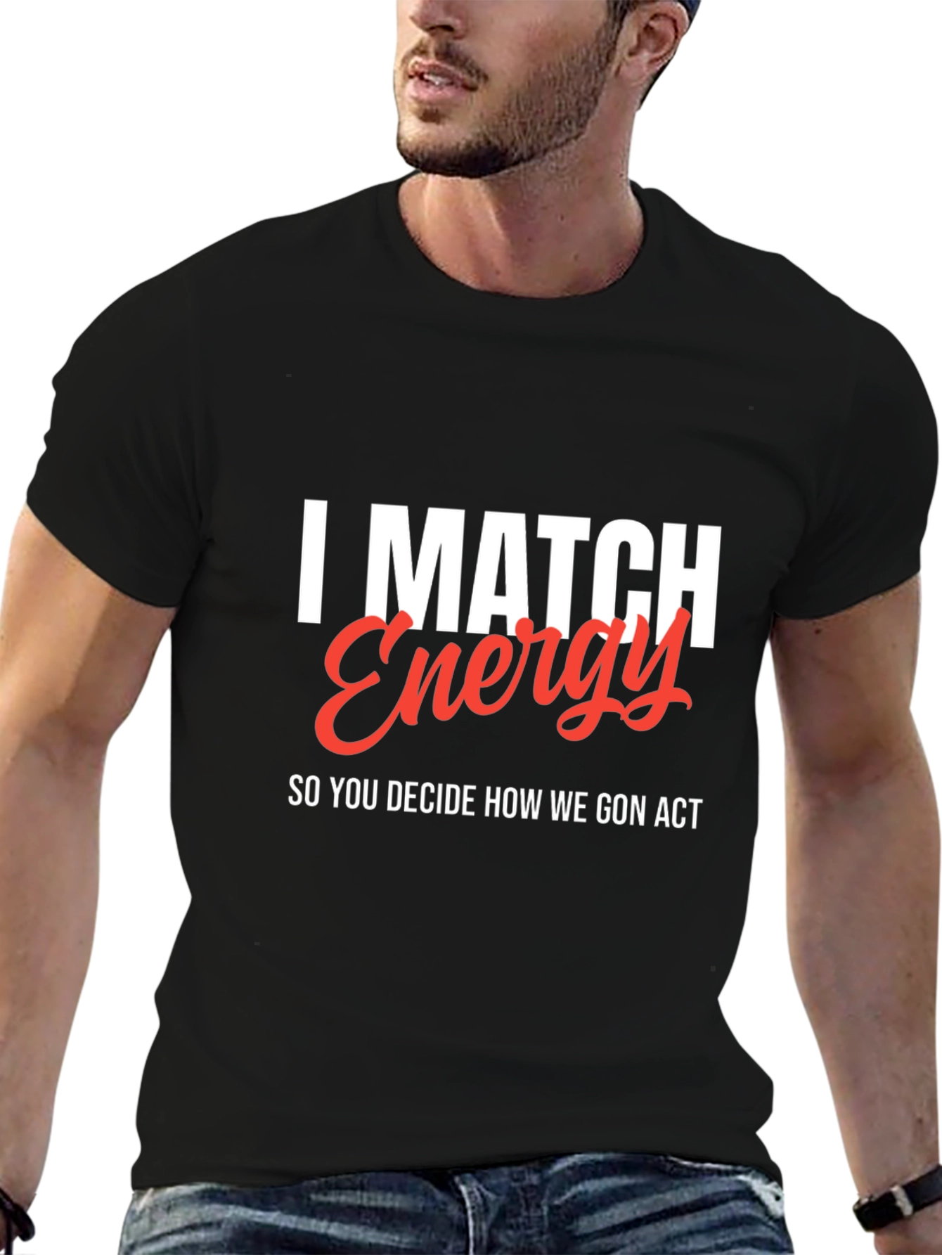 I Match Energy T-Shirt - Black