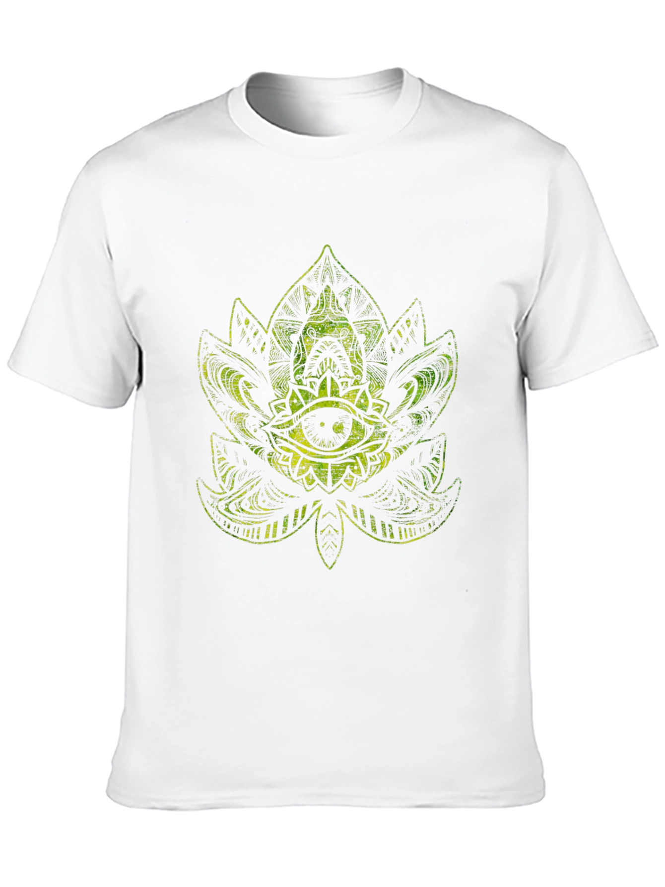 Mystic Eye Lotus Graphic Black T-Shirt