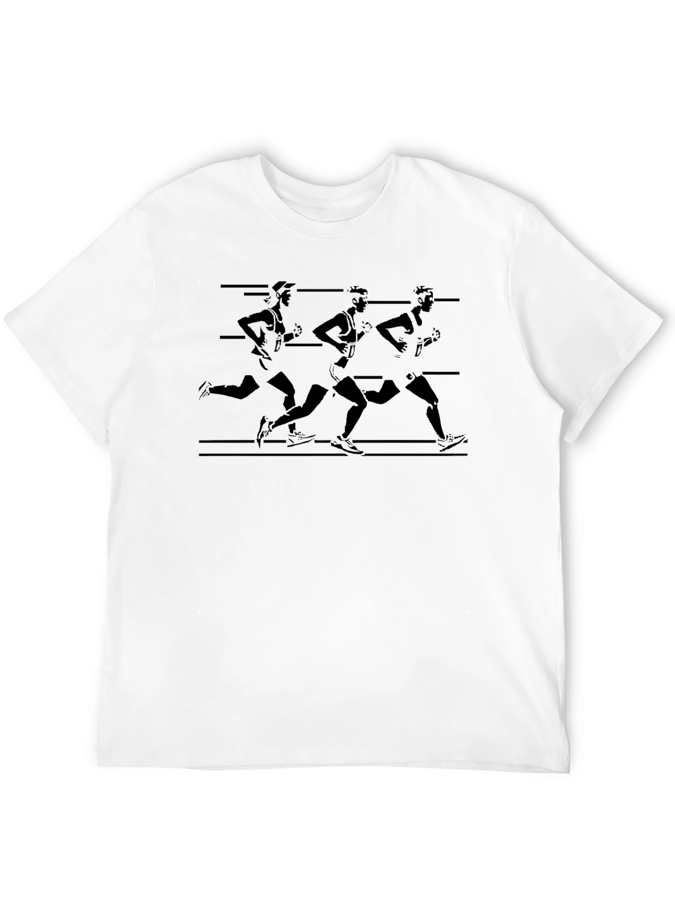 Runner Silhouette Graphic Tee - Black T-Shirt