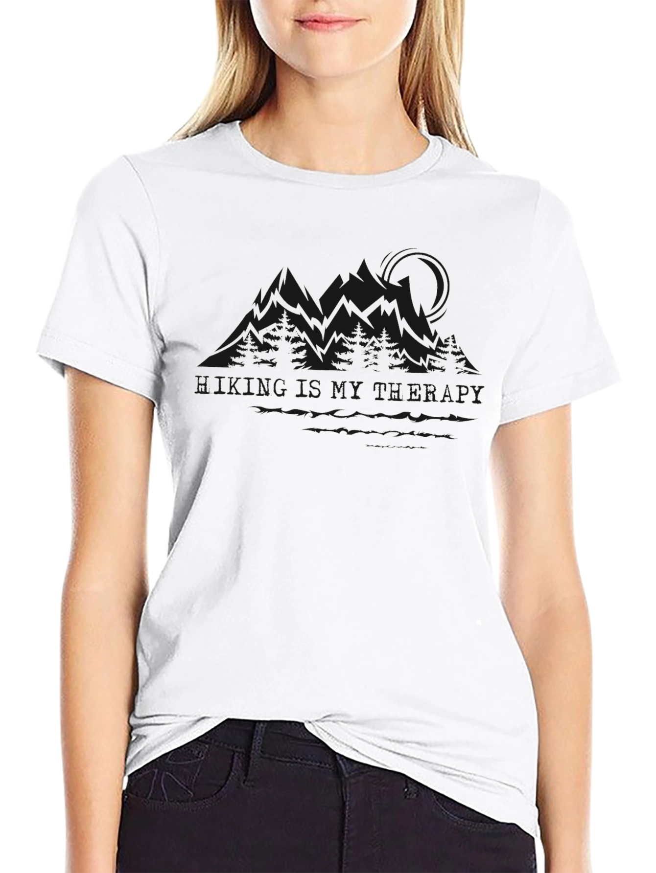 Mens Black Crew Neck T-Shirt